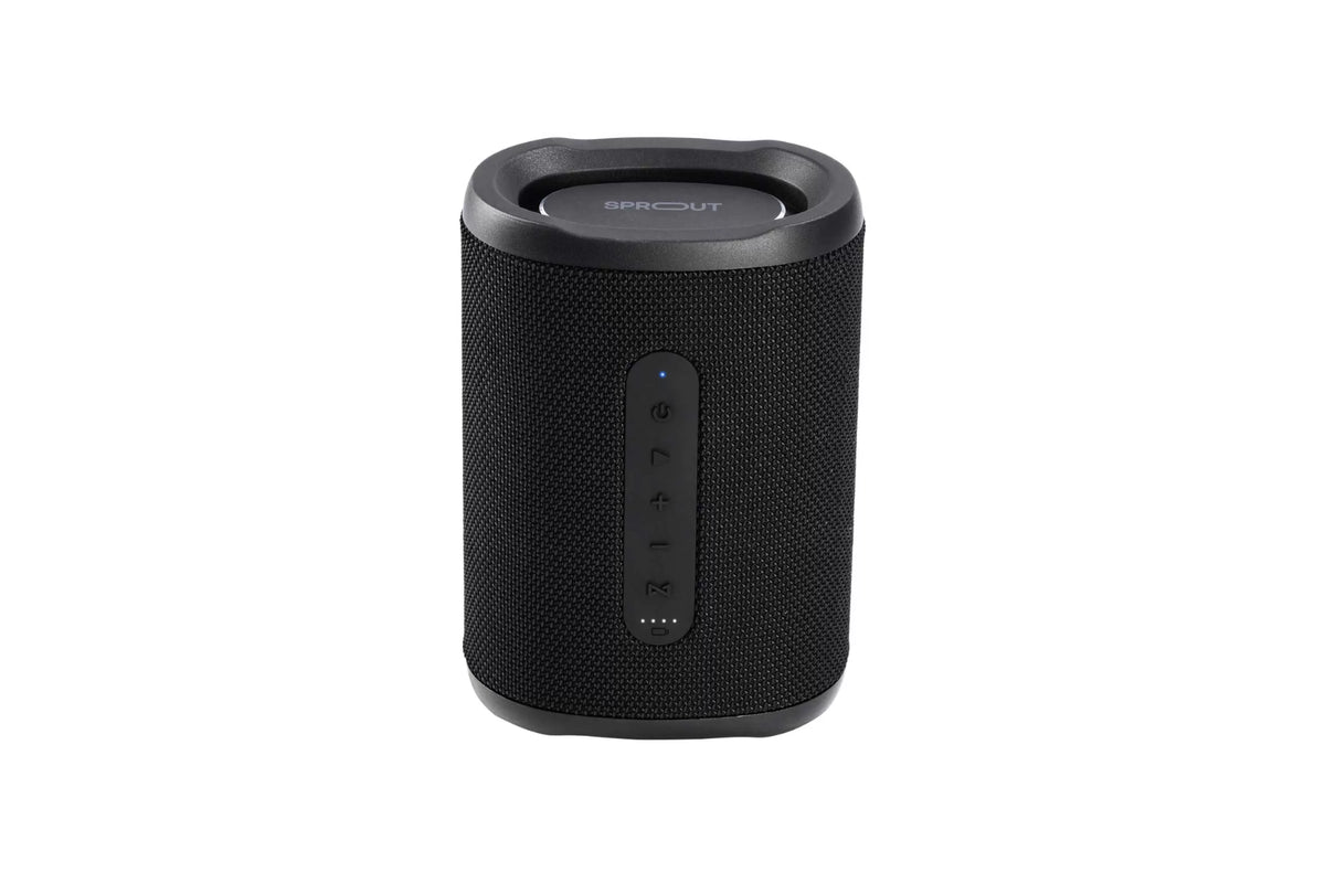 Sprout Soundwave Bluetooth Speaker - Portable Wireless Speaker with HD Sound, 12H Playtime, IPX5 Waterproof - Perfect for Outdoor, Travel, Beach & Pool Parties