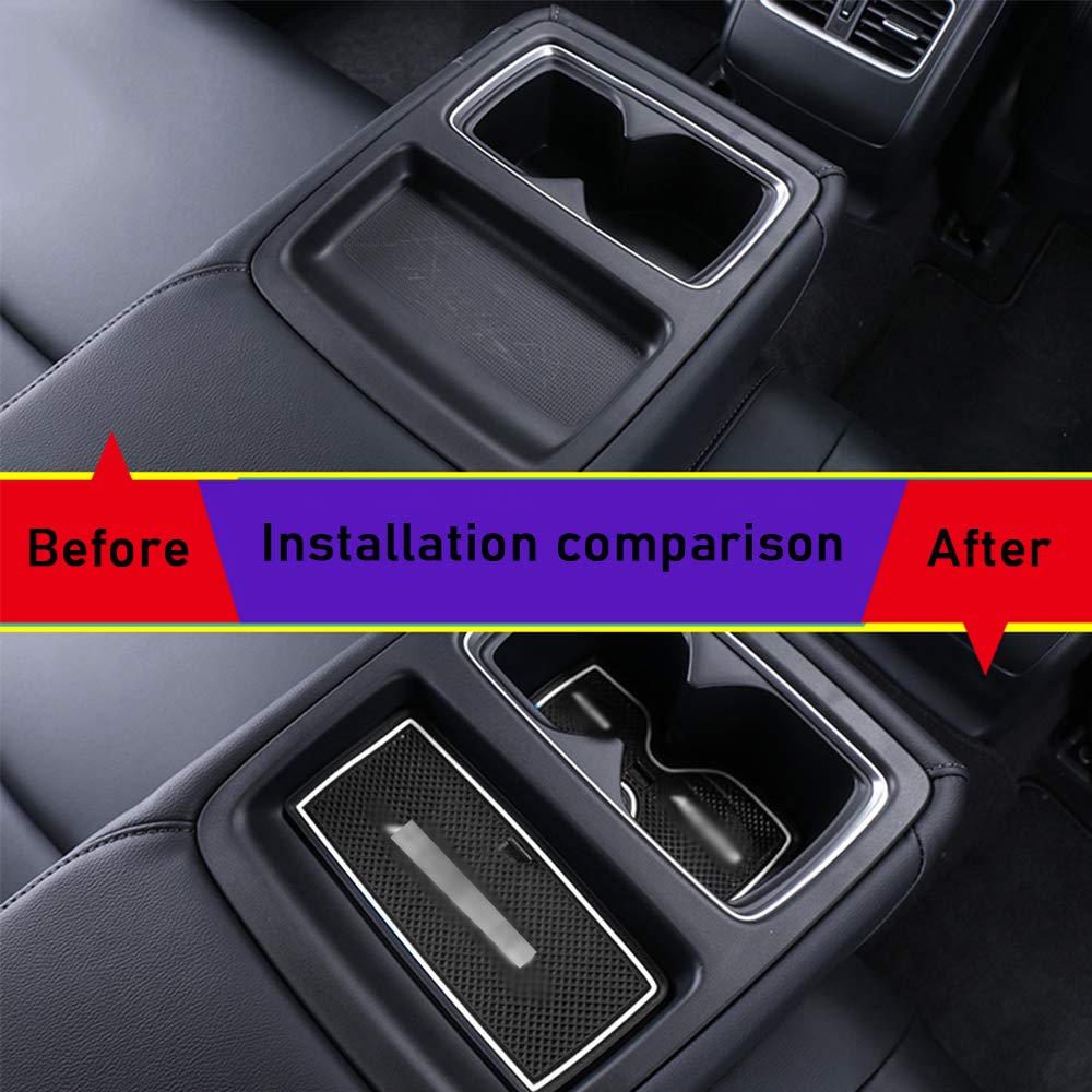 XITER Non-Slip Car Door Slot Pads for Honda Accord 10th Gen (2018-2022) - 15pcs White Interior Accessories Set | Perfect for Cup Holders, Phone Slots & Storage Organization