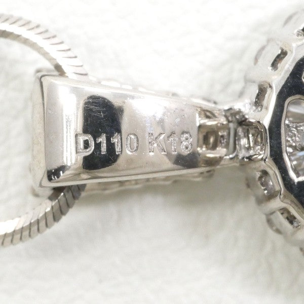 18K White Gold Diamond Necklace for Women - Elegant & Luxurious Jewelry Gift for Anniversary, Wedding, or Special Occasions
