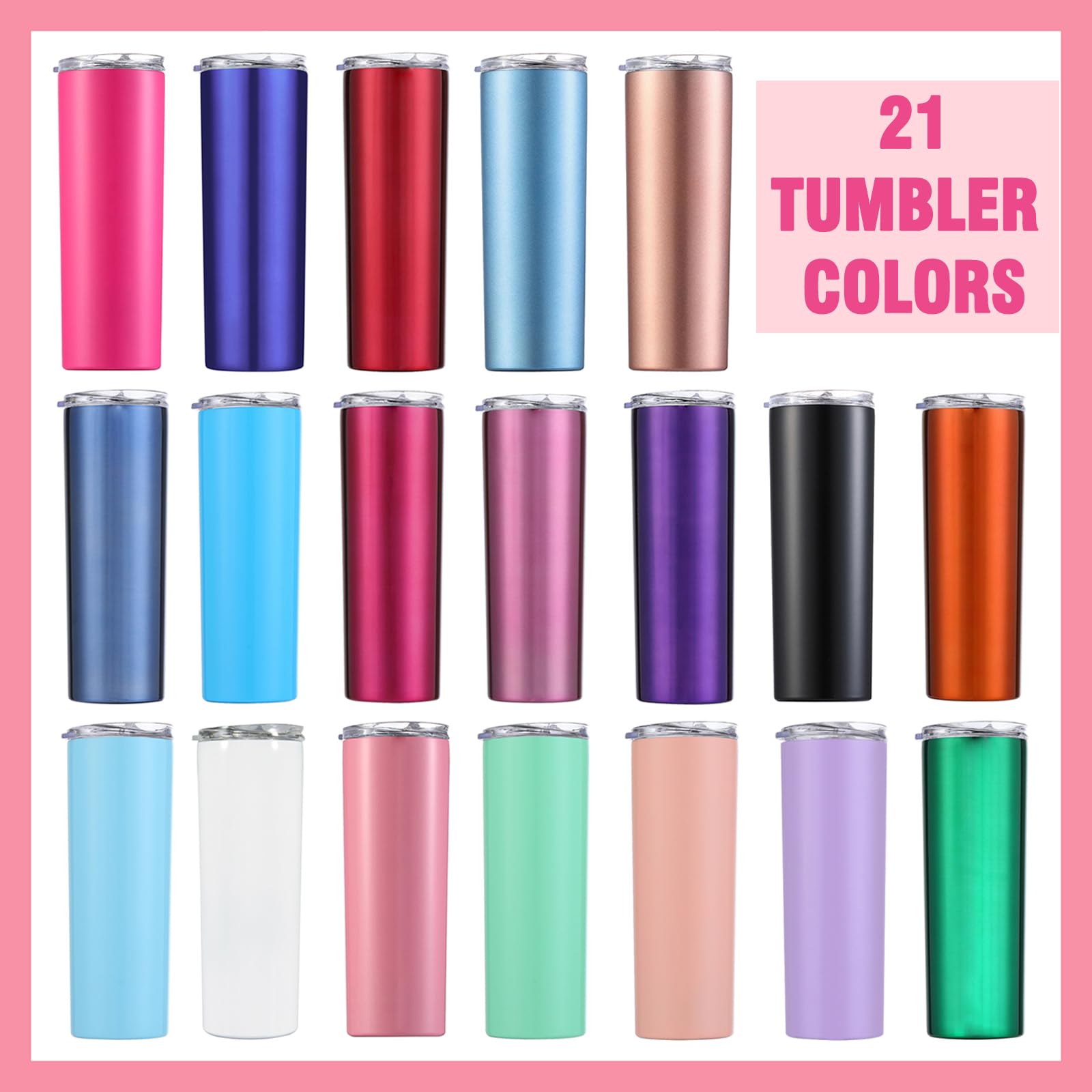 **Personalized Tumbler Cups for Women - Custom Engraved Name & Birth Flower - 20oz Insulated Skinny Tumbler with Lid & Straw - Unique Birthday, Bridesmaid, Valentine's Day Gifts - Perfect for Coffee, Tea & On-the-Go Hydration**