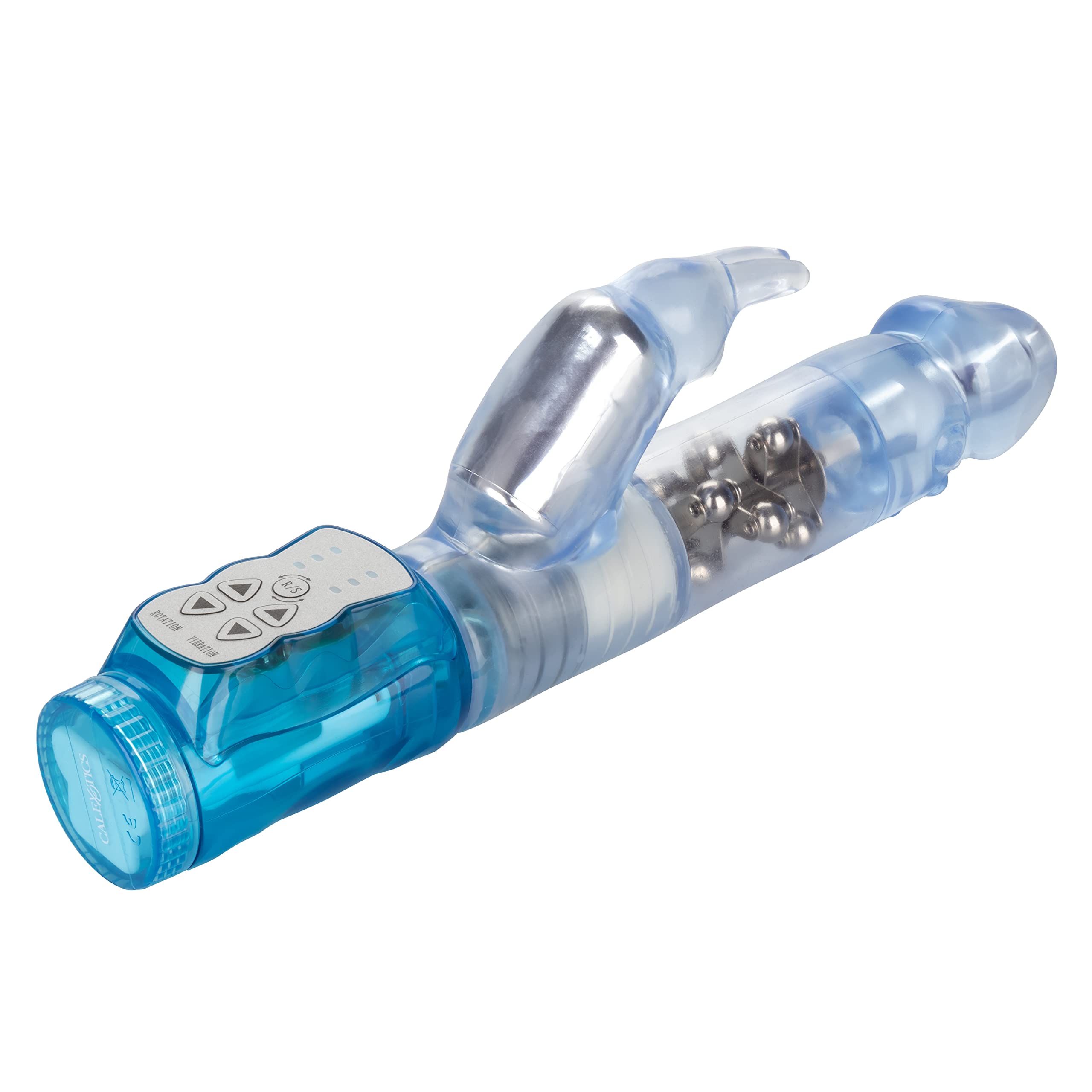 Waterproof Jack Rabbit Vibrator with Rotating Shaft - Dual Stimulation G Spot & Clitoral Massager - Adult Sex Toy for Couples - Blue - Perfect for Solo Play & Partnered Intimacy