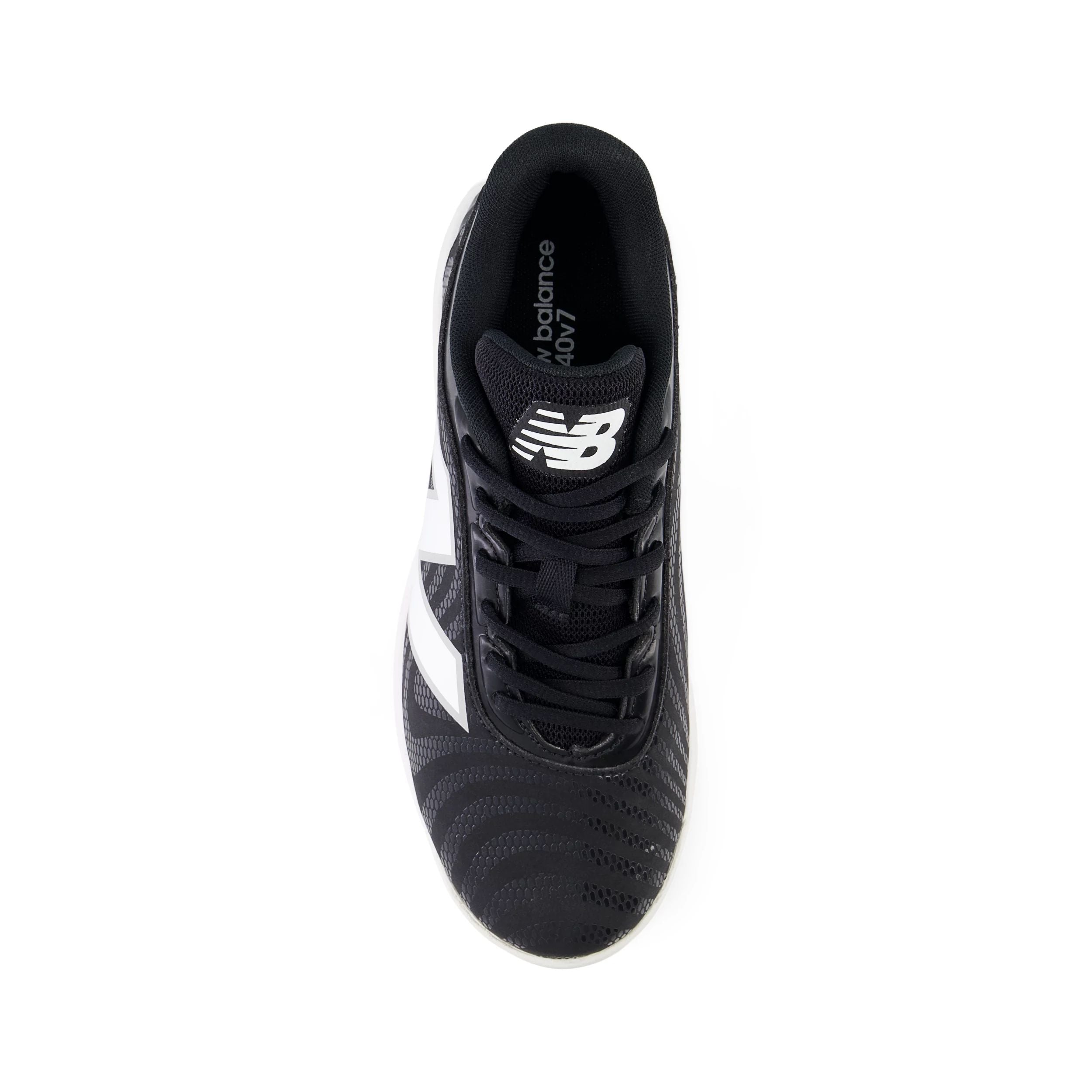 New Balance 4040v7 Black Youth Baseball Cleats - Lightweight Molded Cleats for Boys & Girls - Perfect for Baseball, Softball & Field Sports