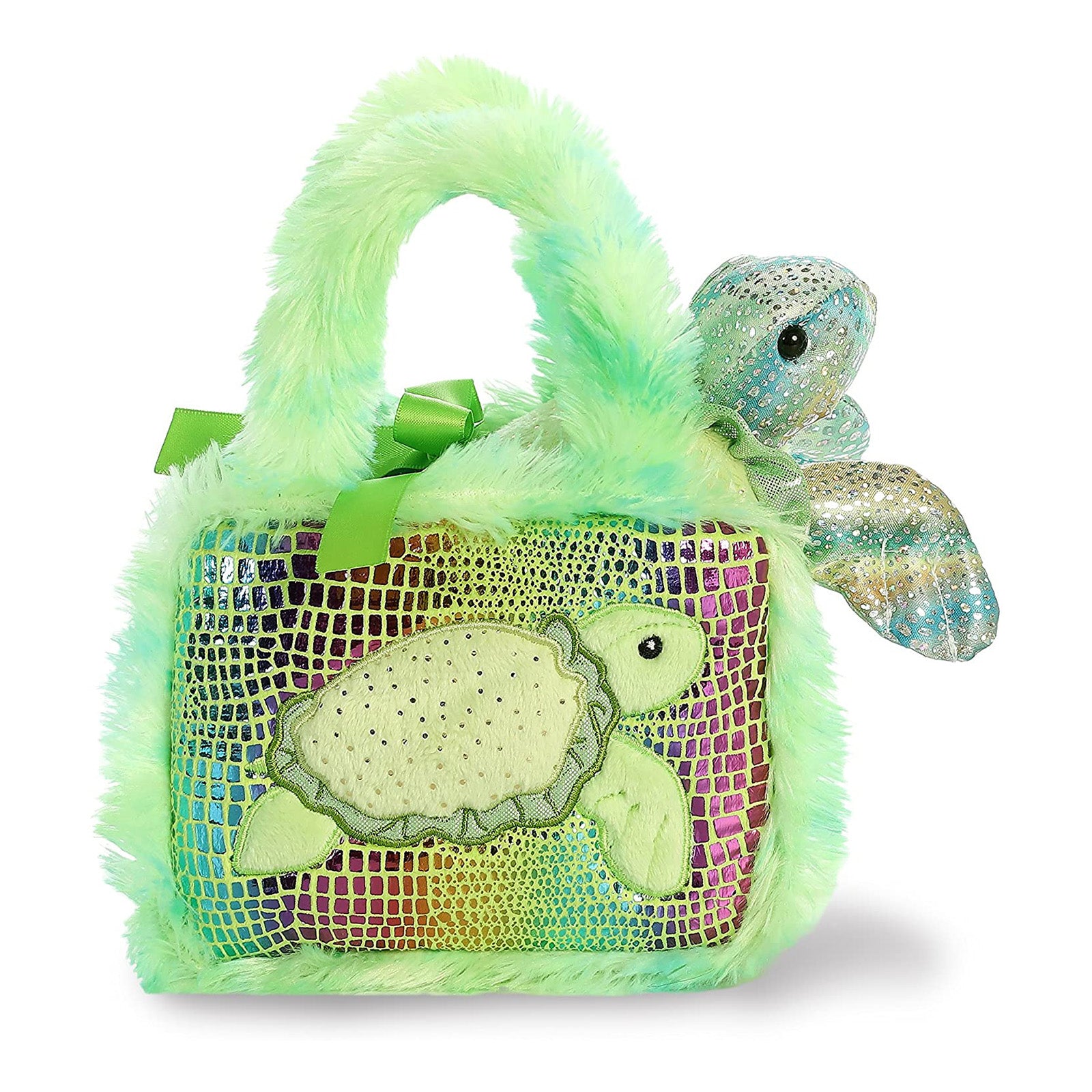 Aurora Fancy Pals 7 Inch Sea Turtle Plush Stuffed Animal - Soft Cuddly Toy for Kids, Ocean Theme Nursery Decor, Gift for Marine Life Lovers