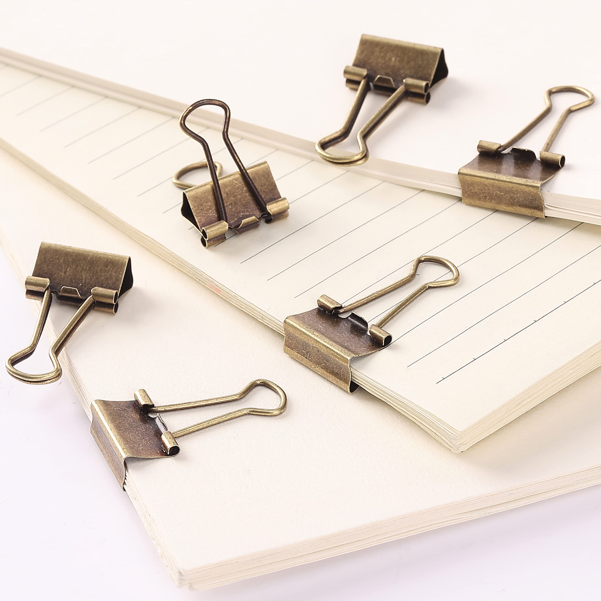 Mr. Pen Small Binder Clips 50-Pack, 0.75 Inch Bronze Mini Paper Clips for Office Documents, School Projects, Crafting & Organizing Papers