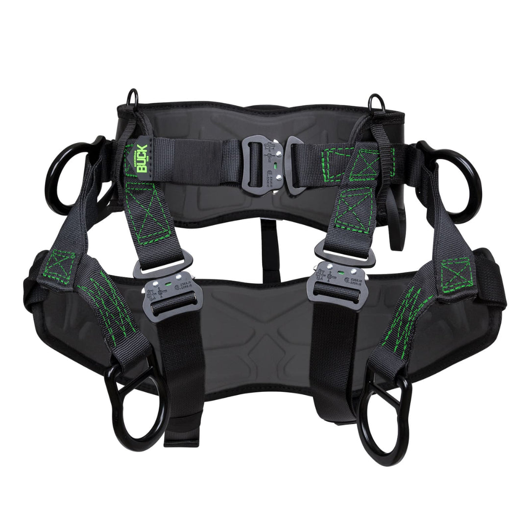 Buckingham 1371L Large Improved Economy Tree Saddle for Arborists - Lightweight Climbing Harness for Tree Trimming, Pruning & Professional Arboriculture Work