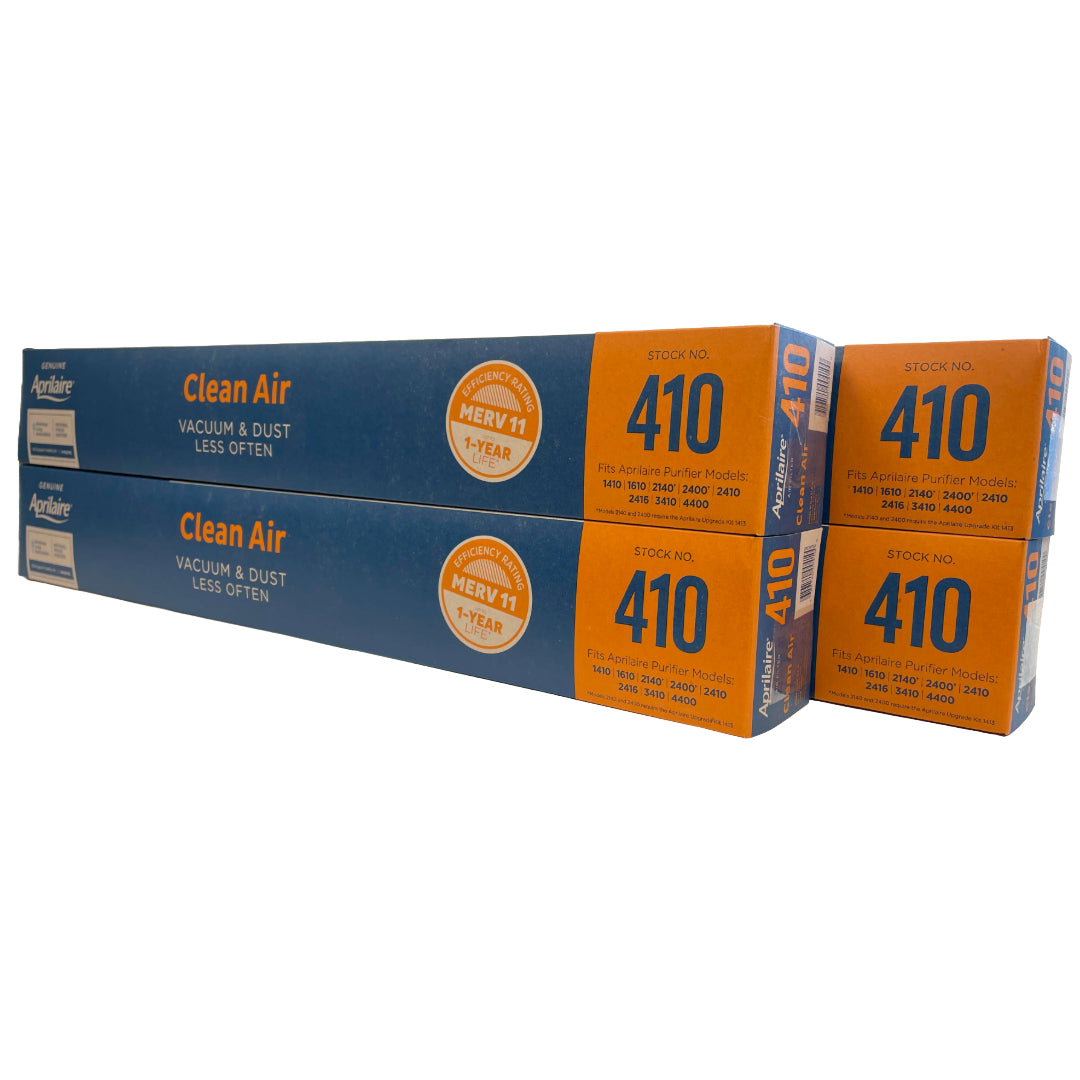 Aprilaire 410 Furnace Air Filter MERV 11 - 4 Pack Replacement Filters for Home HVAC Systems | Improves Indoor Air Quality & Reduces Allergens