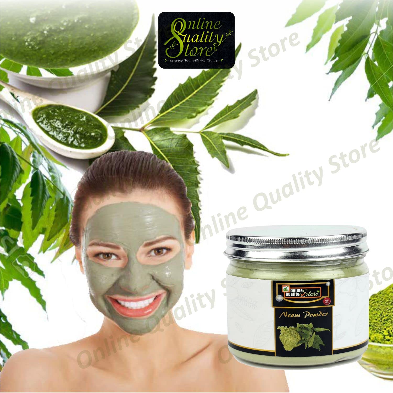 Organic Neem Powder for Face & Skin Care - 150g | Natural Acne Treatment, Brightening & Anti-Aging | Perfect for DIY Face Masks & Skincare Routines