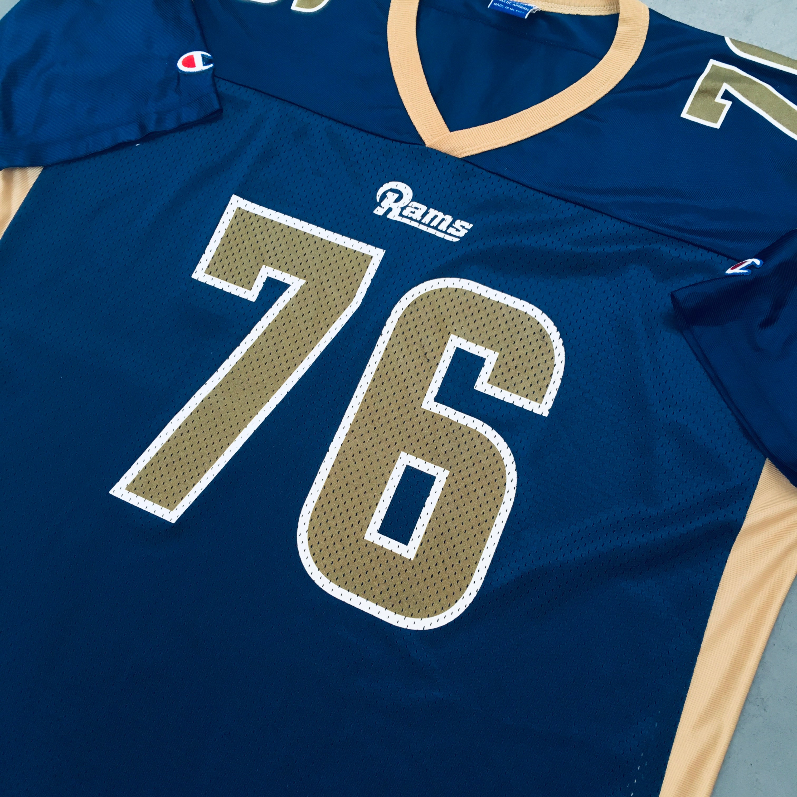 Orlando Pace St. Louis Rams 2000/01 NFL Jersey XL - Vintage Football Jersey for Fans, Collectors & Game Day Outfits