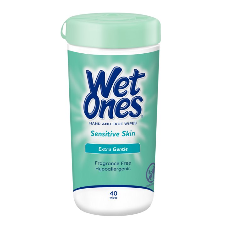 Wet Ones Sensitive Skin Hand Wipes - Hypoallergenic & Alcohol-Free for Gentle Cleaning - Travel, Baby Care & On-the-Go Hygiene (Assorted Sizes)