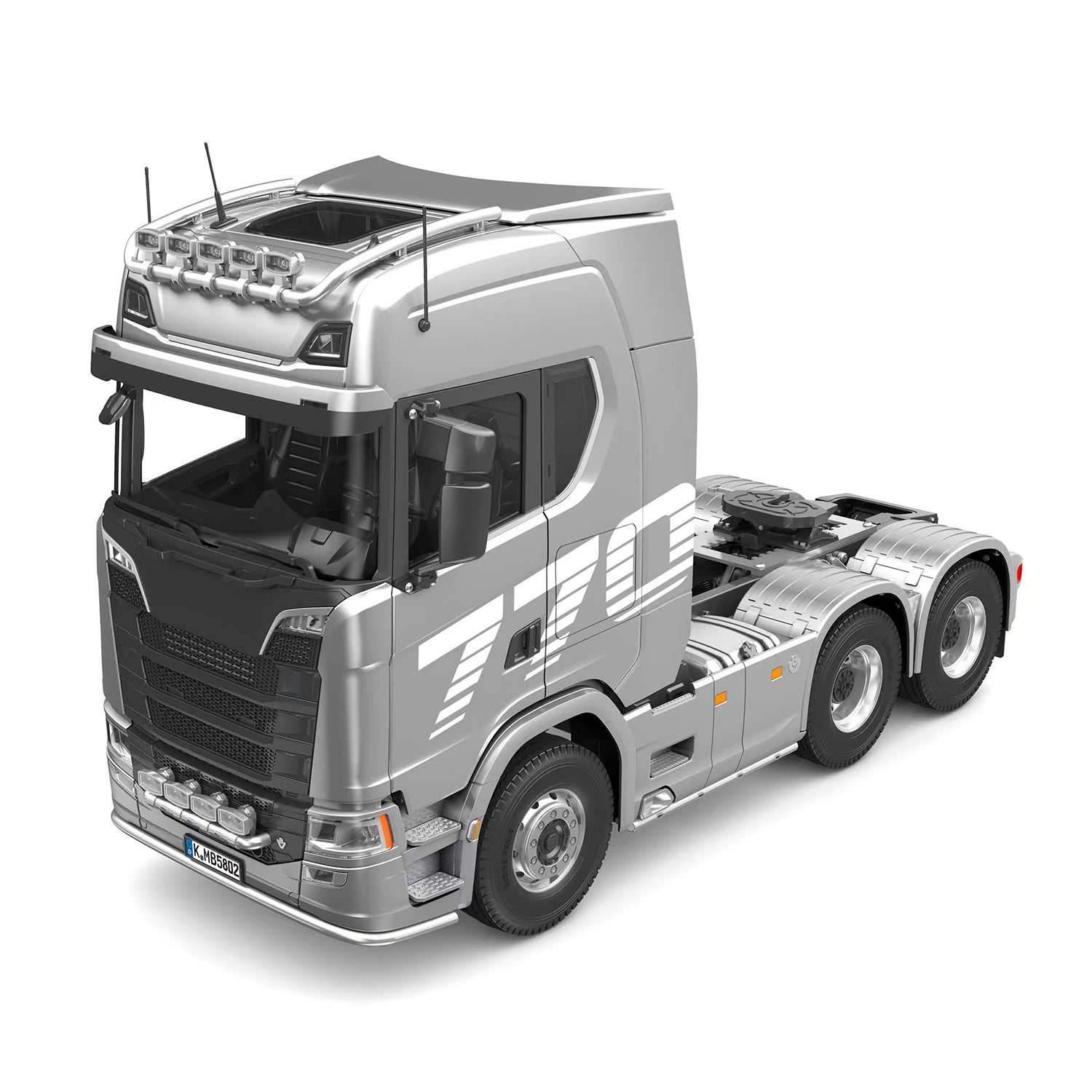 Kabolite 5802 1/14 Scale RC Tractor Truck 770S 6X6 RTR Model - Remote Control Battery Powered Simulation Vehicle for Off-Road Adventure & Construction Play