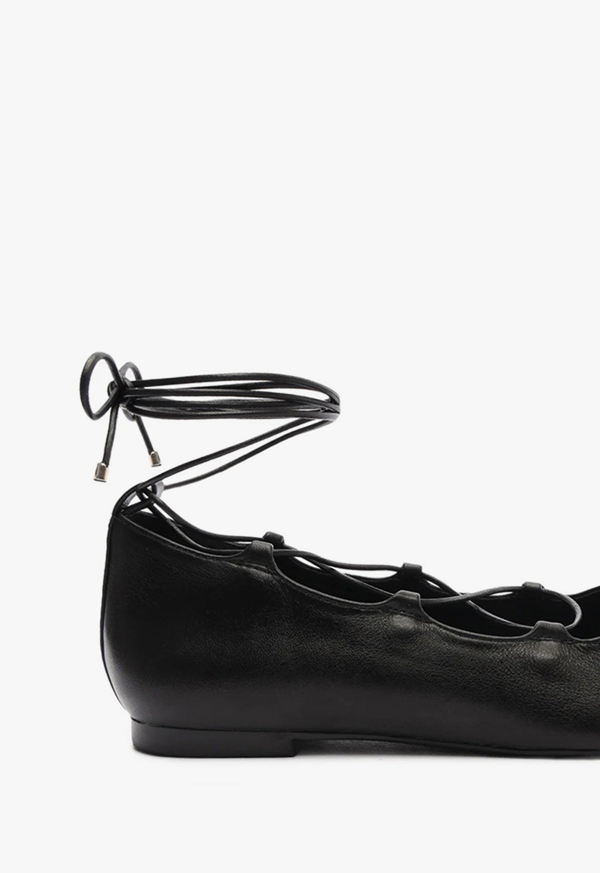 Arissa Women's Lace Up Leather Flats - Comfortable Ballet Shoes for Casual Wear, Office & Date Night Outfits