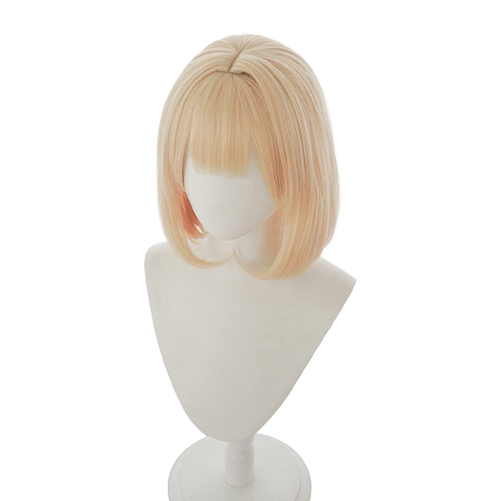 Watson Amelia Cosplay Wig - Anime Character Wig for VTuber Costume & Halloween Cosplay - Perfect for Conventions, Themed Parties & Cosplay Events