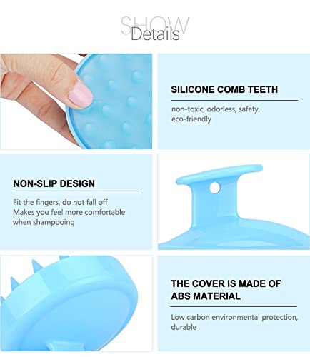 KitchenFest® Silicone Scalp Massage Brush - Shampoo & Hair Conditioner Tool for Deep Cleansing & Relaxation - Perfect for Salon, Home Spa & Daily Hair Care Routine