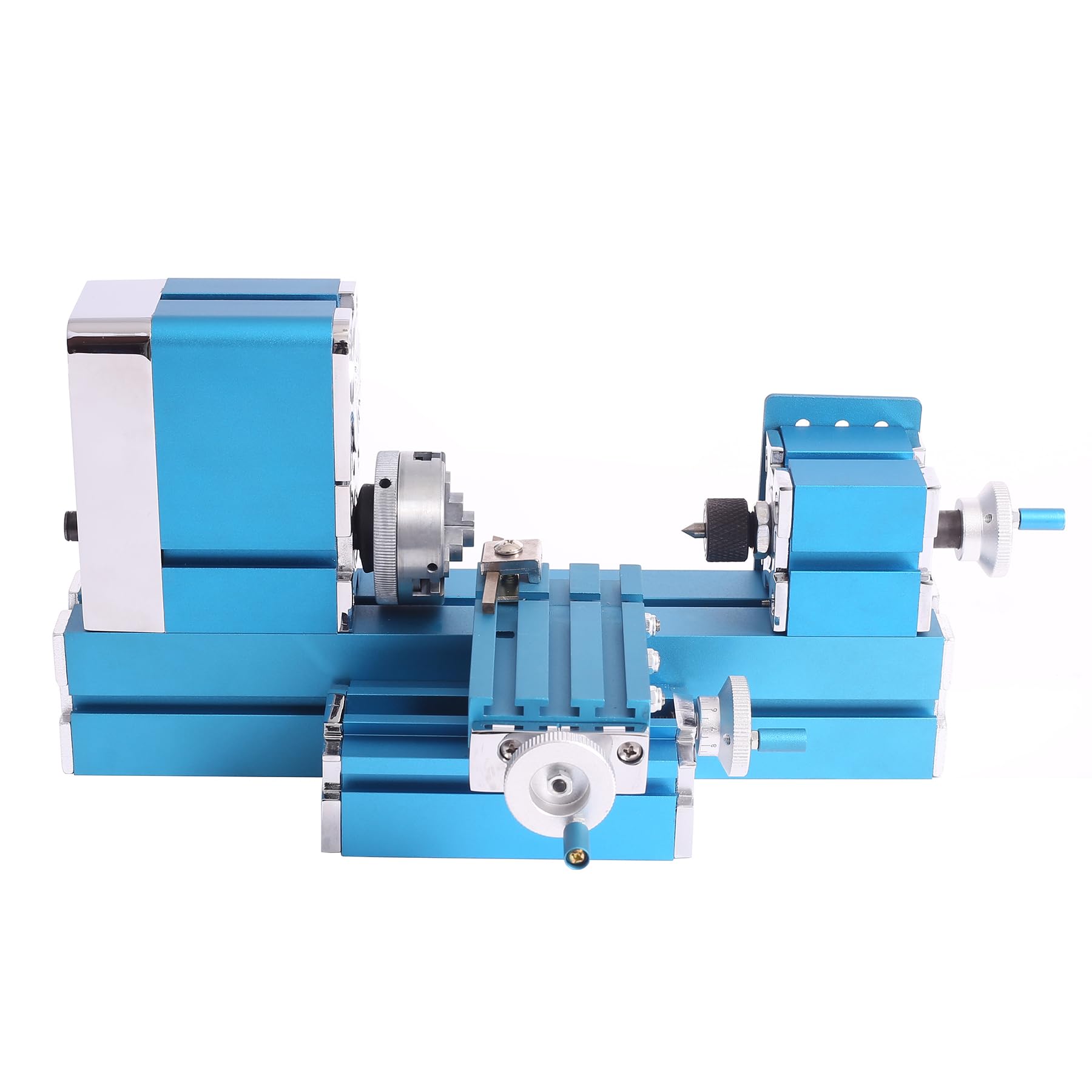 Mini Metal Lathe Machine for DIY & Woodworking - Benchtop Wood Lathe Tool for Hobby, Science Education & Model Making (AC110V-240V 50/60Hz) - Perfect for Home Workshops & School Projects