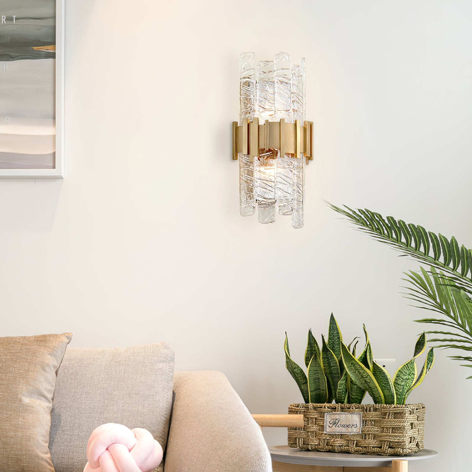Modern Cicero Wall Sconce Light Fixture - Indoor/Outdoor LED Wall Lamp for Living Room, Bedroom, Patio & Hallway Decor