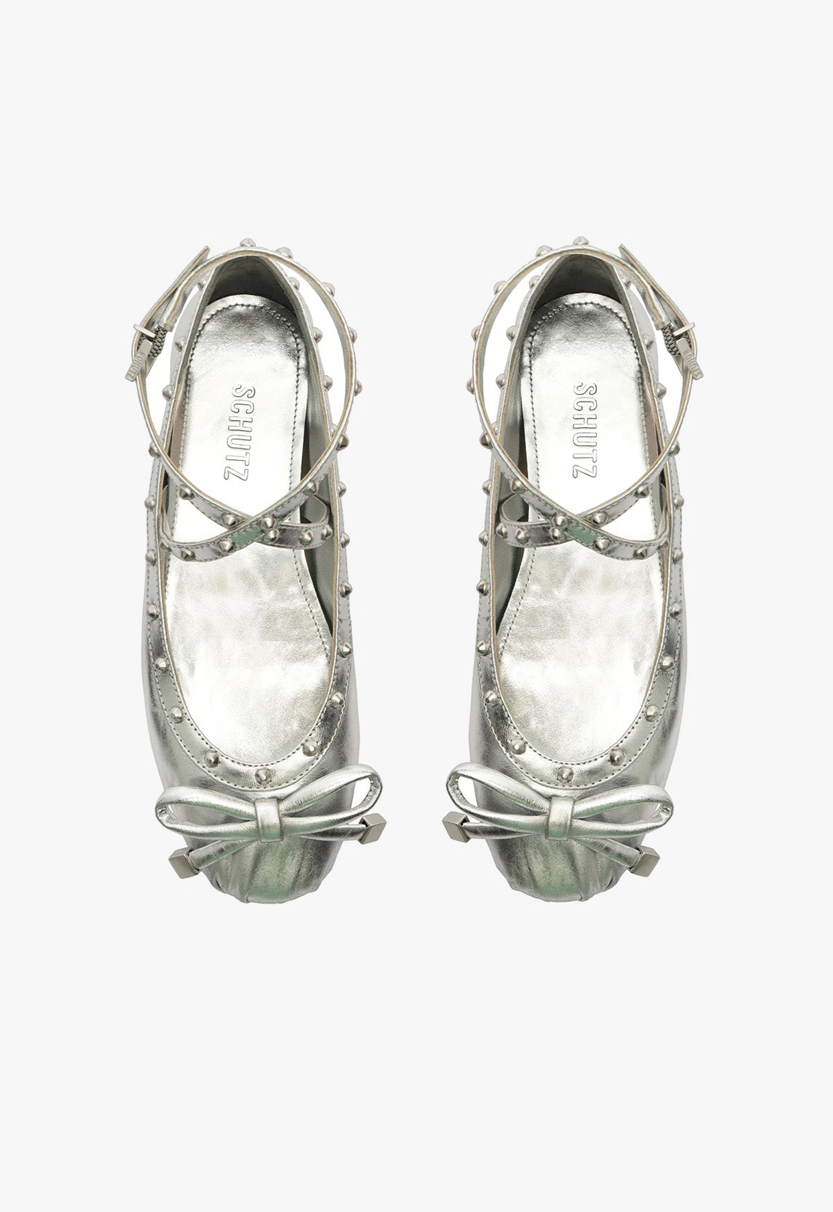 Larissa Women's Metallic Leather Ballet Flats - Comfortable & Stylish Shoes for Work, Casual Wear & Special Occasions