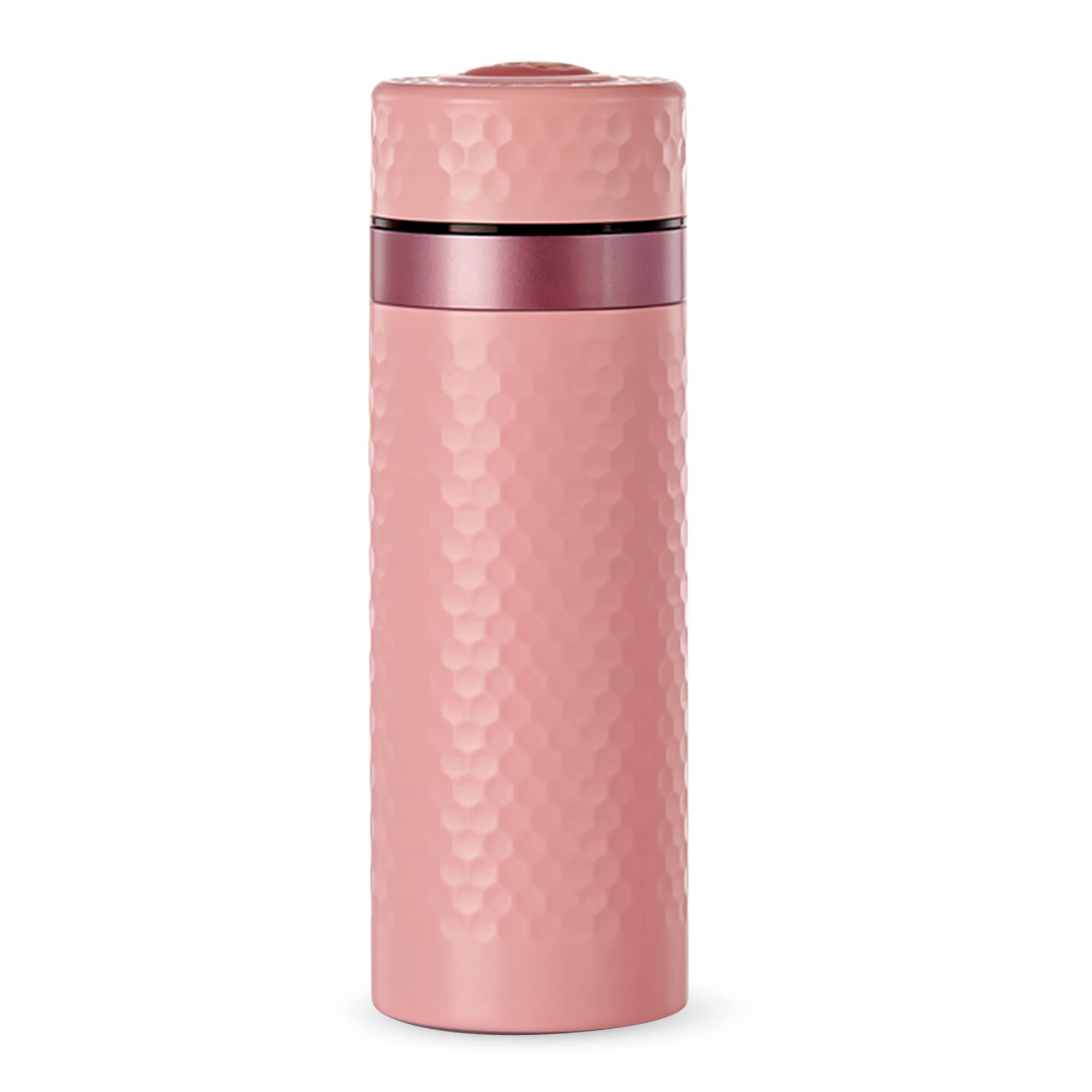 ACERA Liven Harmony 12oz Vacuum Insulated Stainless Steel Travel Mug with Ceramic Core - Triple Wall Thermal Tumbler for Coffee & Tea, Portable Sakura Pink Cup for Office, Commuting & Outdoor Adventures