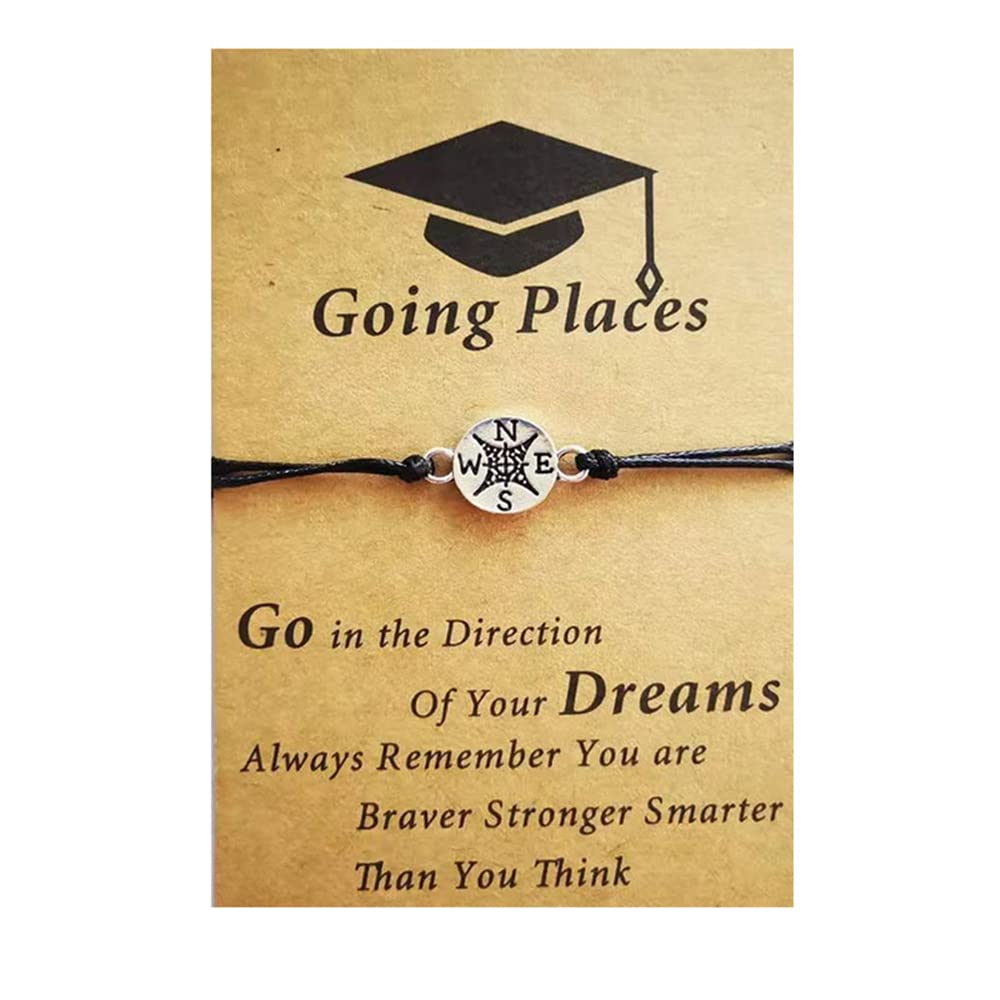 2022 Graduation Bracelet Gifts for Her & Him - Inspirational College & High School Graduation Jewelry - Perfect Gift for Women, Men, Students - Commencement, Ceremony, Party Accessories