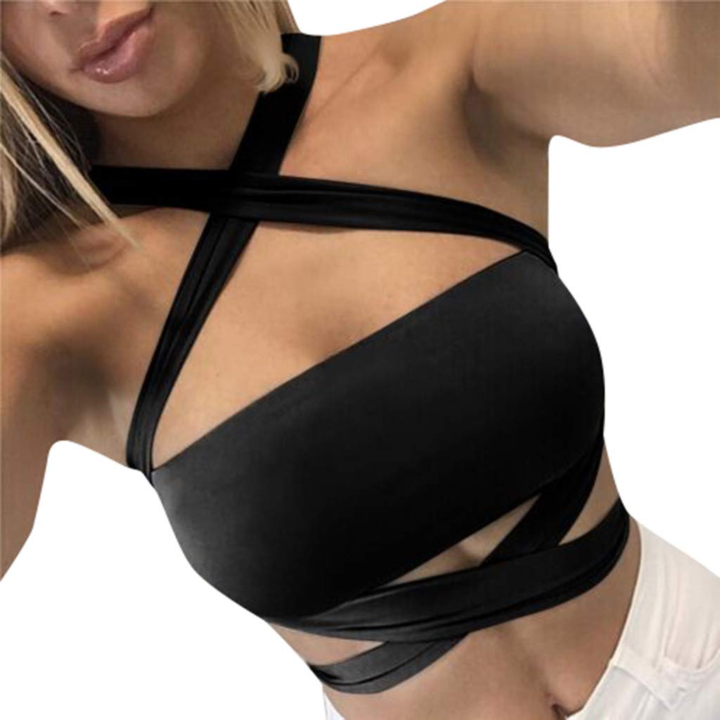 Women's Sequin Tube Top Bandage Cropped Tank Bra - Off Shoulder Camisole Vest for Party, Clubwear, and Festival Outfits