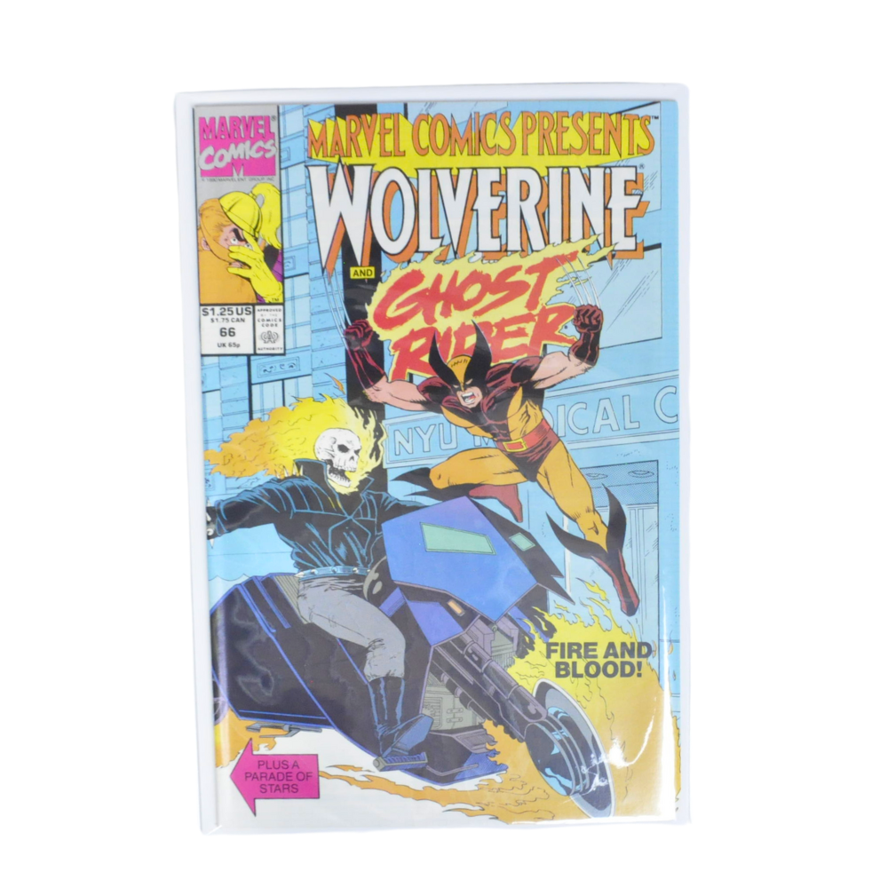 Wolverine and Ghost Rider #66 (1990) - Marvel Comics Vintage Collectible - Perfect for Comic Book Enthusiasts & Superhero Fans