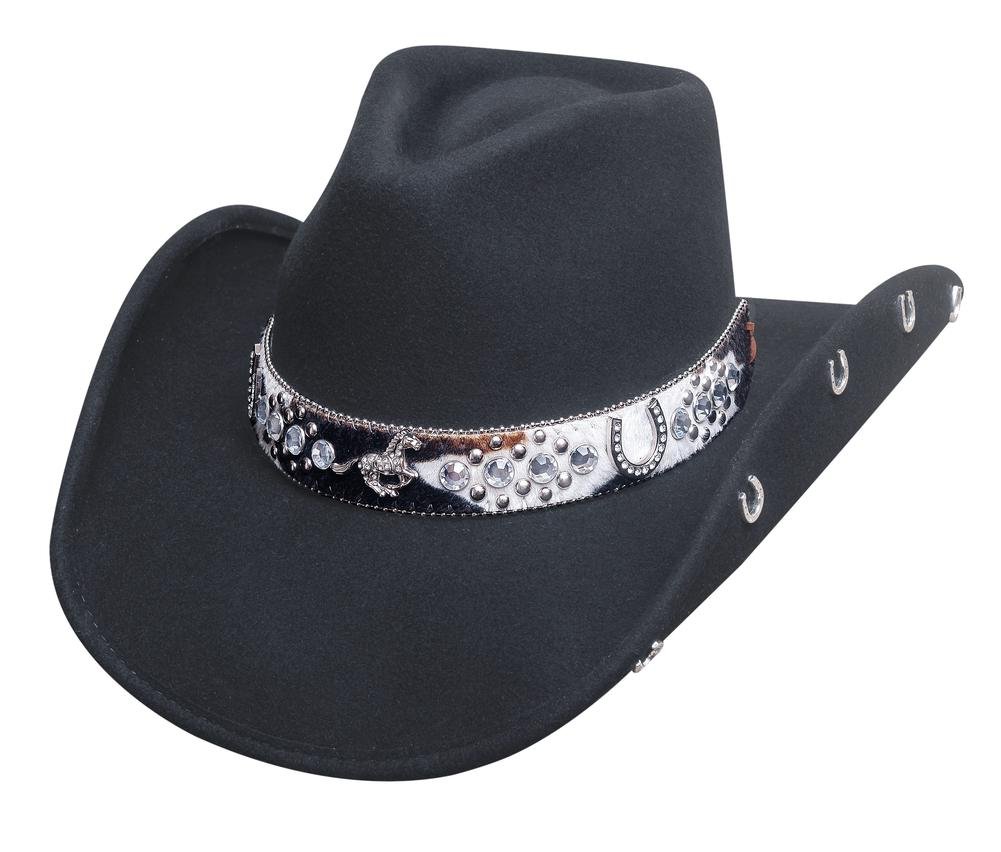 Bullhide Hats 0710Bl Horse Country Collection Crazy Horse Black Cowboy Hat for Men - Western Style Cowboy Hat for Rodeo, Ranch Work & Outdoor Adventures