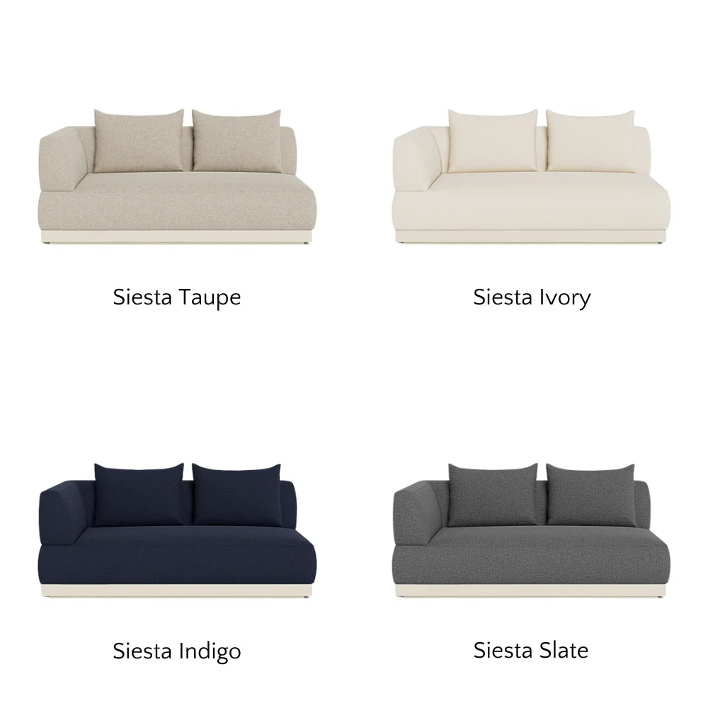 Amalfi 2-Seat Left-Arm Outdoor Sectional Sofa Set - Weather-Resistant Patio Furniture for Garden, Poolside & Backyard Relaxation