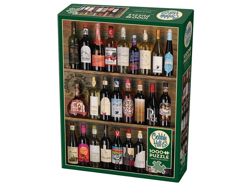 Cobble Hill 1000 Piece Jigsaw Puzzle - Wine Alphabet Collection | Perfect for Adults, Family Game Night & Home Decor