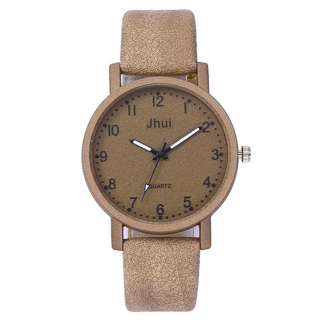Elegant Leather Strap Women's Watch - Casual & Stylish for Daily Wear