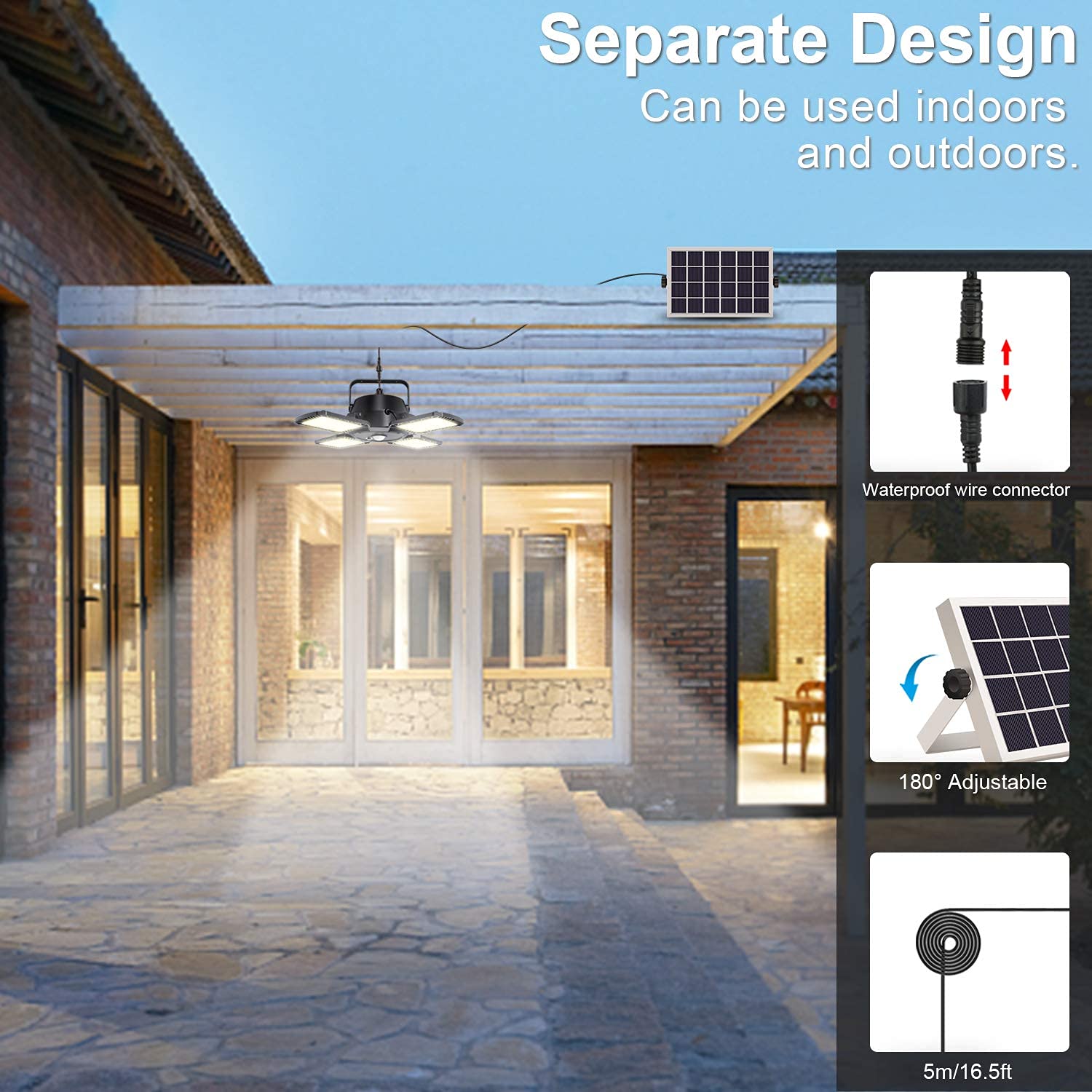 Aqonsie Solar Powered Outdoor Motion Sensor Lights - Waterproof Security Lighting for Shed, Barn, Chicken Coop, Patio, Garden & Garage | Ideal for Backyard, Pathway & Home Security at Night