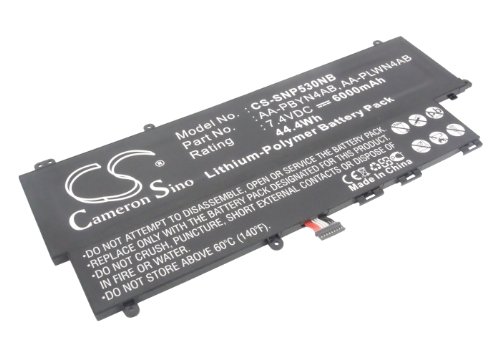 6000mAh Replacement Battery for Samsung 530U3/535U3C/540U Series Laptops - Compatible with NP-530U3B-A02, NP-530U3C, 535U3C-A01, 540U4E & More - Perfect for Work, Travel & Extended Computing Sessions