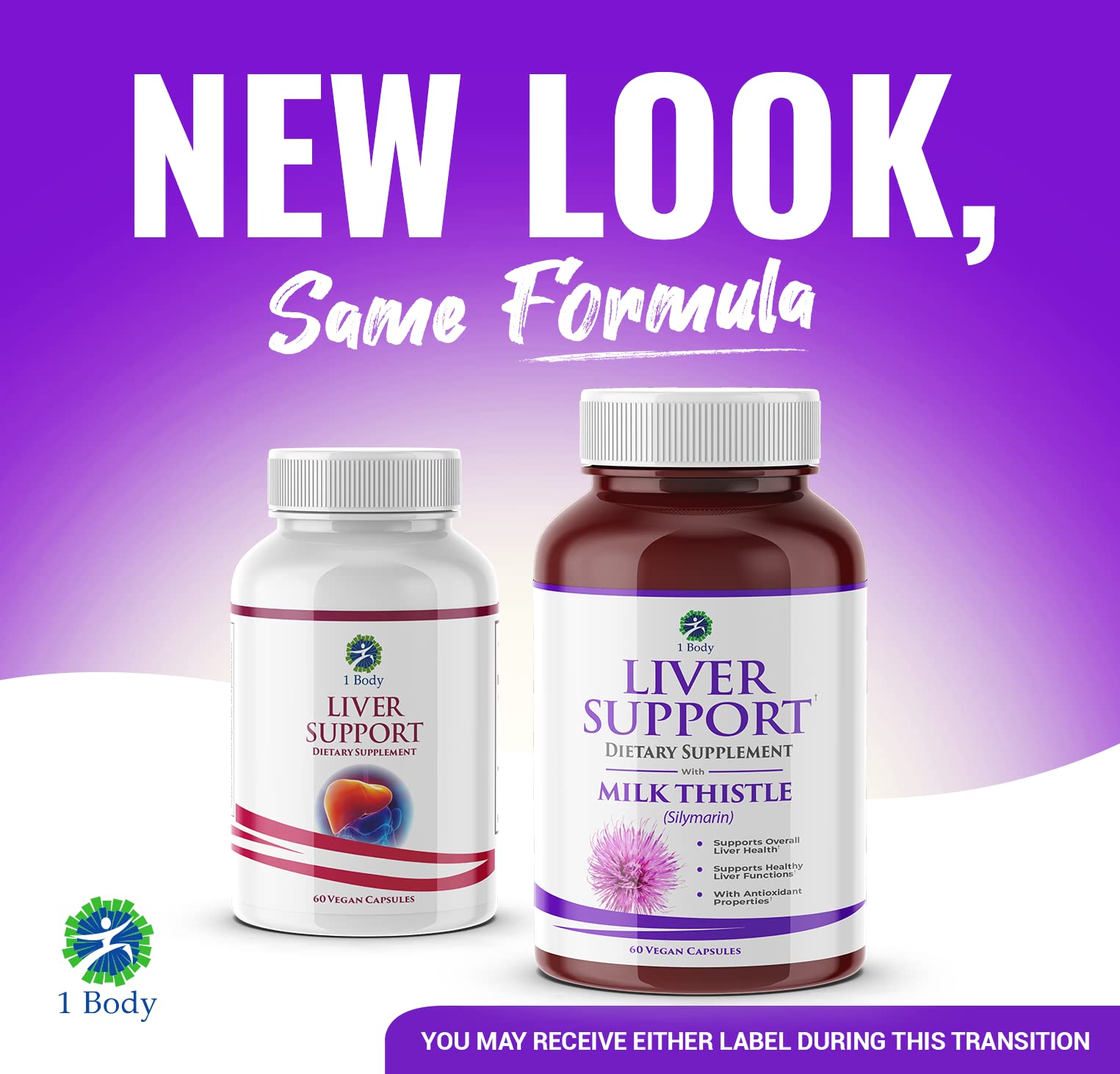 Liver Support Supplement with Milk Thistle, Turmeric & Dandelion - 60 Vegan Silymarin Capsules for Detox & Liver Health | Artichoke & B12 Formula for Natural Cleansing | Supports Digestion & Energy Boost
