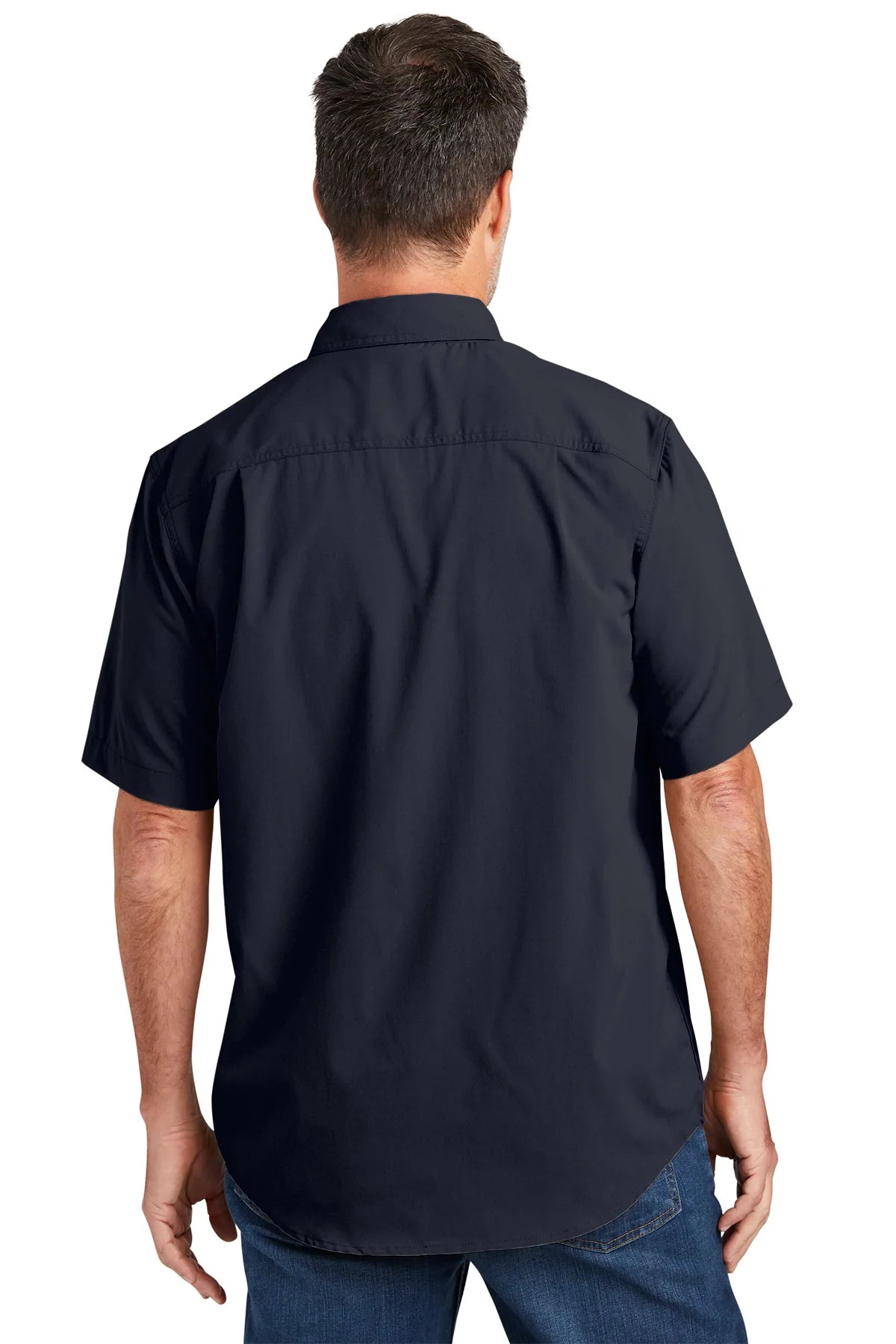 Carhartt Force Solid Custom T-Shirts for Men - Comfortable Navy Work Shirts - Ideal for Construction, Outdoor Work & Casual Wear