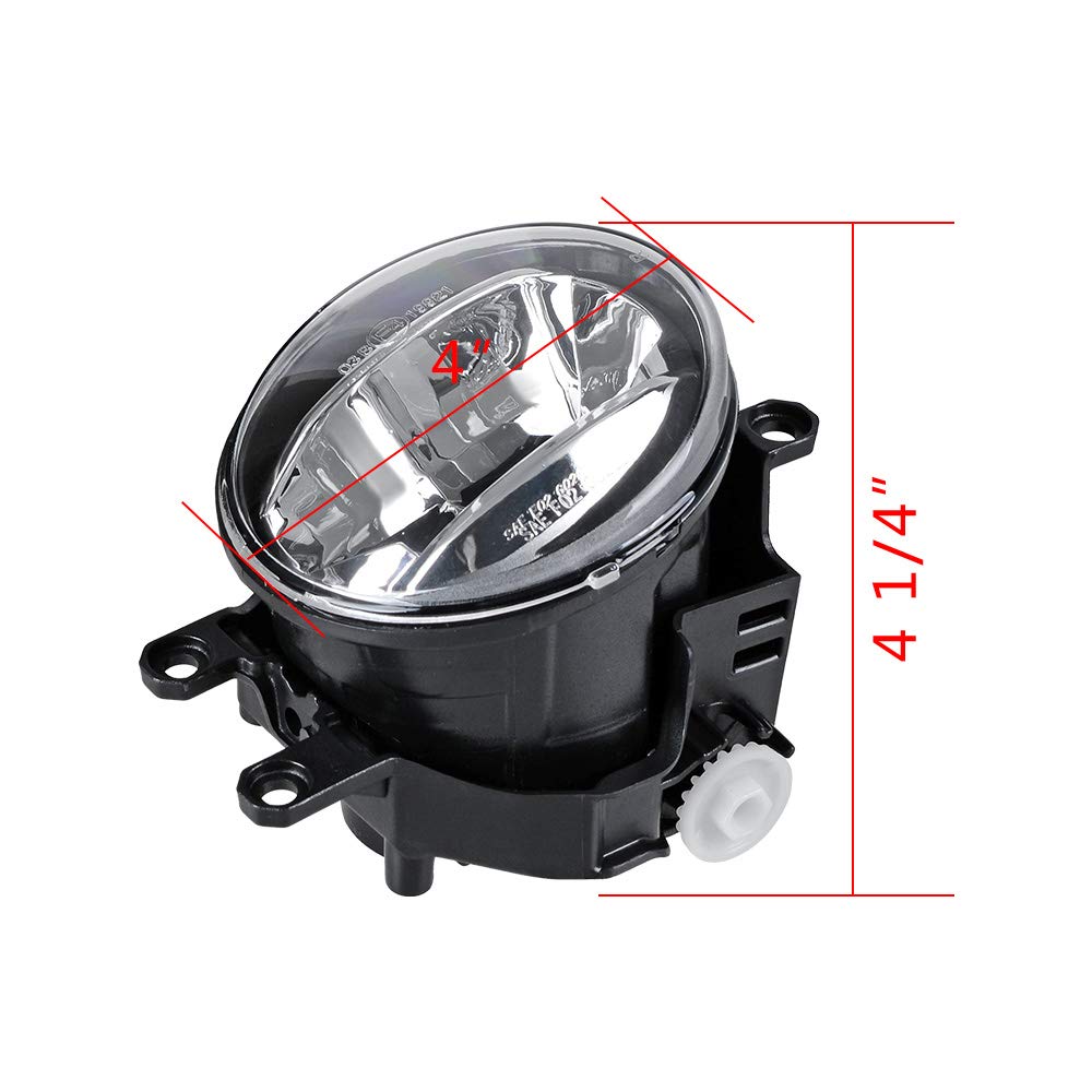 2018-2020 Toyota Camry XSE SE LED DRL Daytime Running Lights with Yellow Turn Signal & Fog Light Assembly - Upgrade Your Car's Style & Safety for Night Driving and Bad Weather