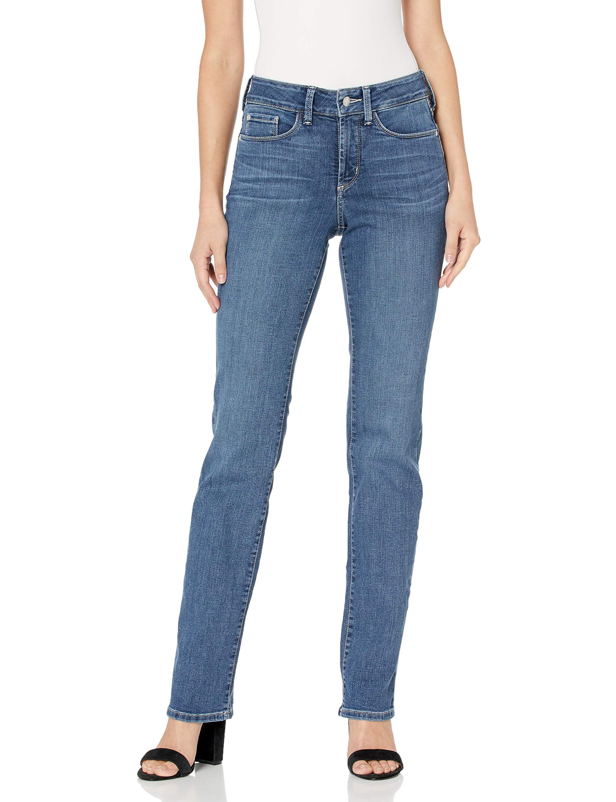 NYDJ Women's Marilyn Straight Leg Denim Jeans - Comfortable Stretch Jeans for Everyday Wear, Work & Casual Outfits