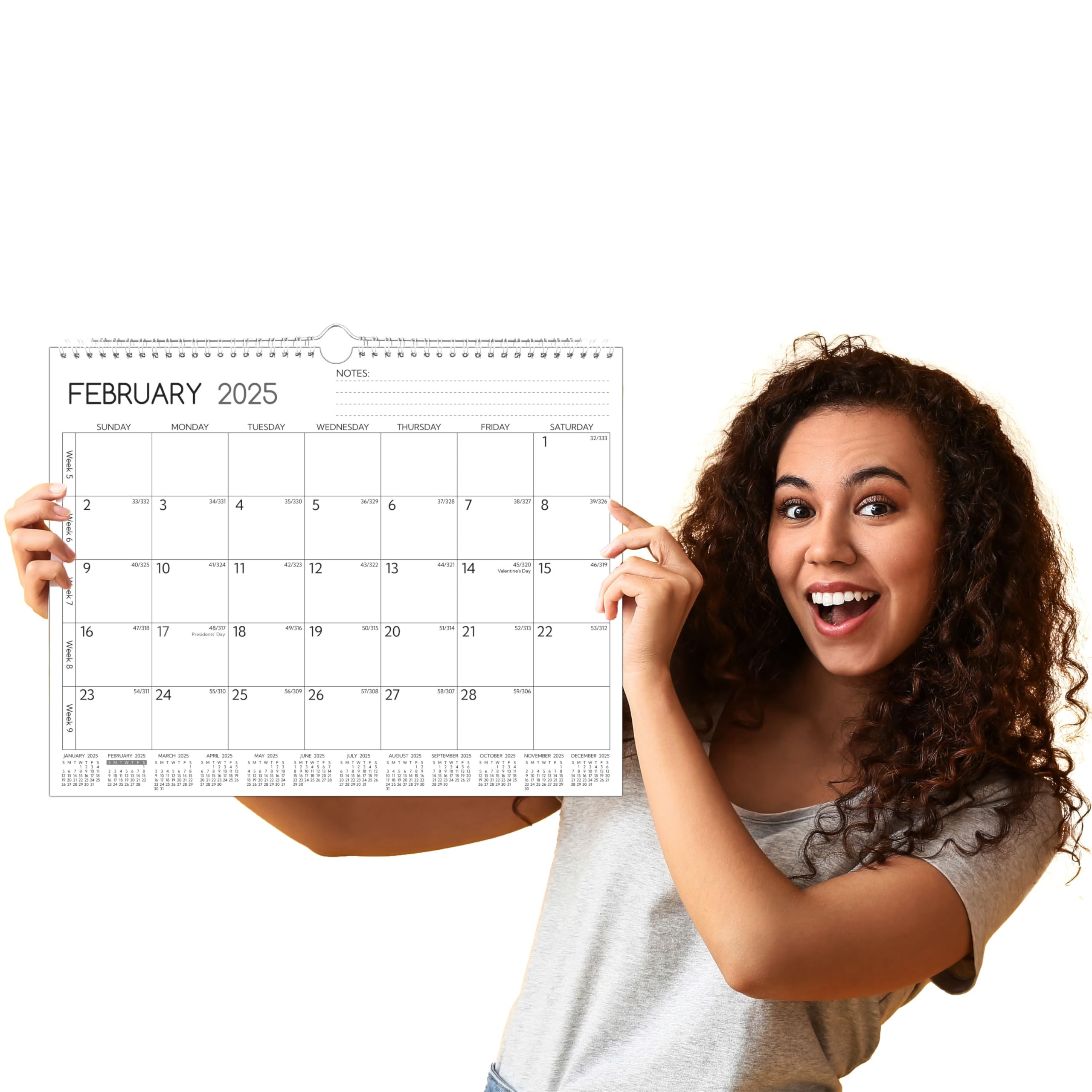 2025-2026 Wall Calendar | 18-Month Planner (January 2025 - June 2026) | 14.57 x 11.42 Inch Large Format | Thick Paper with Week Numbers & Yearly Overview | Perfect for Office, Classroom & Home Organization