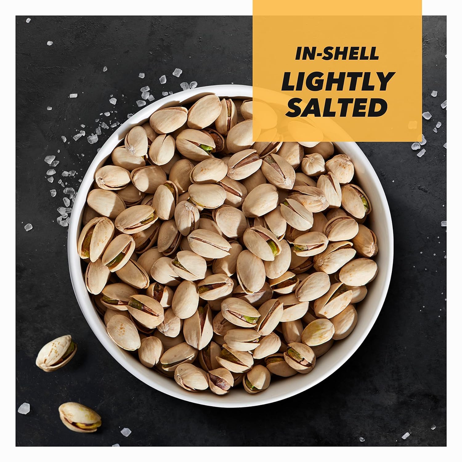 Wonderful Pistachios In Shell, Lightly Salted - 16oz Resealable Bag | High Protein, Gluten Free Healthy Snacks | Perfect for Office, Hiking & Movie Night Snacking