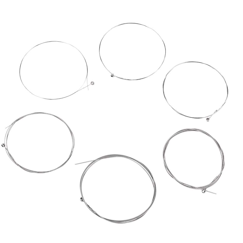 Premium E100 Silver White Electric Guitar Strings - Professional Grade Guitar Parts for Enhanced Performance | Perfect for Live Gigs, Studio Recording & Guitar Enthusiasts
