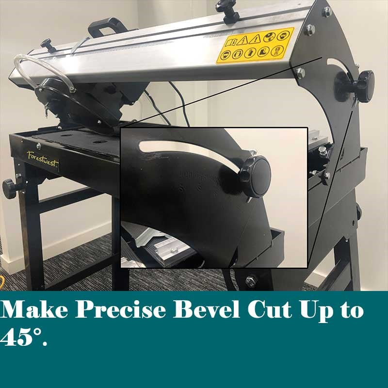 Forestwest 600MM Wet Tile Saw 800W Electric Tile Cutter BM681 - Professional Ceramic & Porcelain Tile Cutting Tool for DIY Home Renovation, Bathroom & Kitchen Remodeling Projects