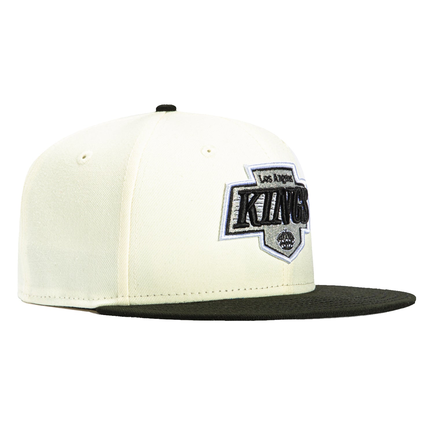New Era 59Fifty Los Angeles Kings Snapback Hat - White & Black NHL Hockey Cap for Men & Women - Perfect for Games, Fan Gear & Streetwear Fashion