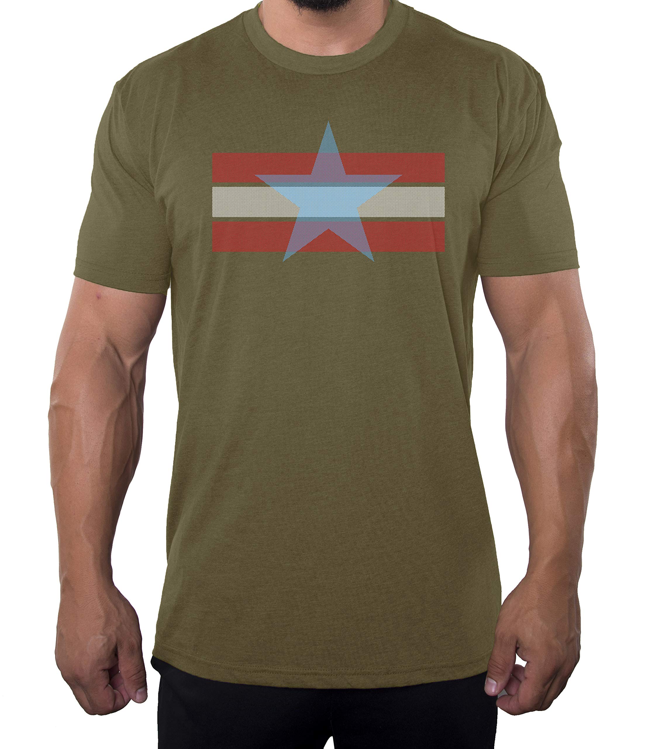 Men's Patriotic Stars and Stripes 4th of July Graphic T-Shirt - American Flag Independence Day Tee for BBQ, Fireworks & Summer Celebrations
