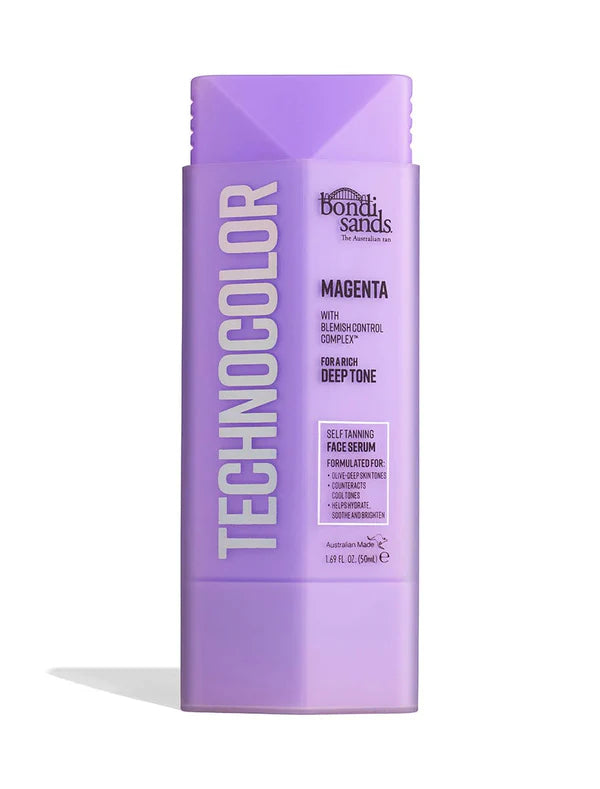 Bondi Sands Technocolor Self Tanning Face Serum - 50ml, 3 Natural Shades for a Sun-Kissed Glow | Perfect for Daily Use, Vacations & Special Occasions