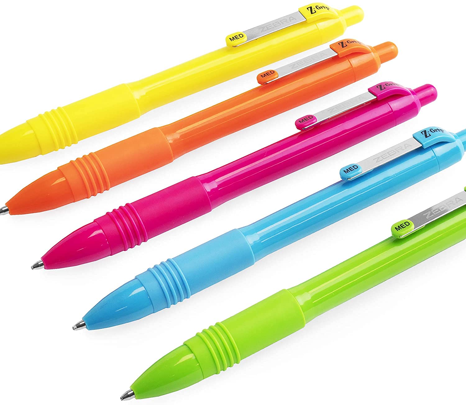 Ashton & Wright Classic HB Pencils with 15cm Ruler, Erasers & Smooth Z-Grip - 25-Piece Neon School & Office Supply Set for Students, Artists & Professionals
