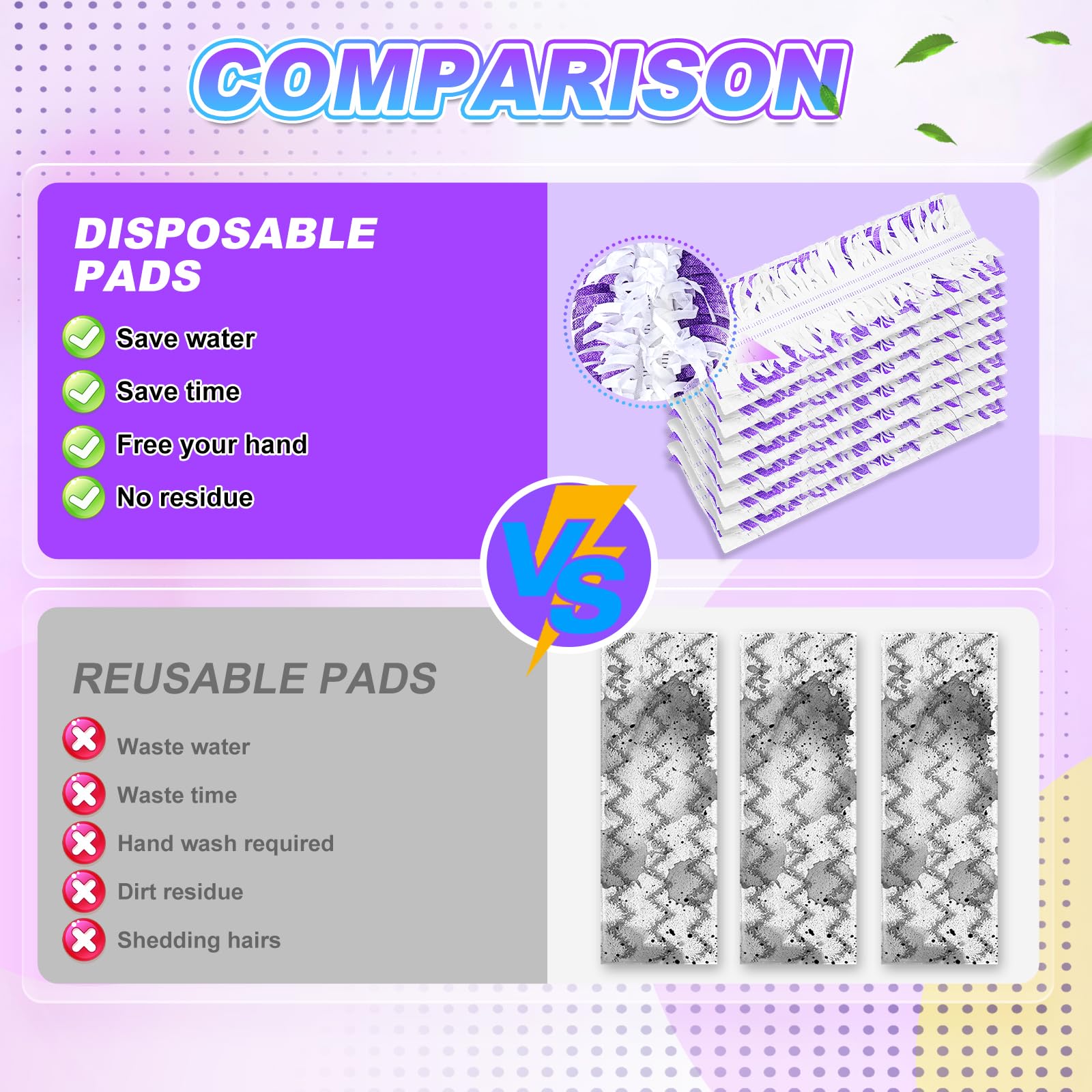 15-Pack Disposable Power Mop Refills for Swiffer PowerMop - Multi-Surface Floor Cleaning Pads for Wood, Tile & Hardwood Floors - Replacement Mop Pads for Quick & Easy Home Cleaning
