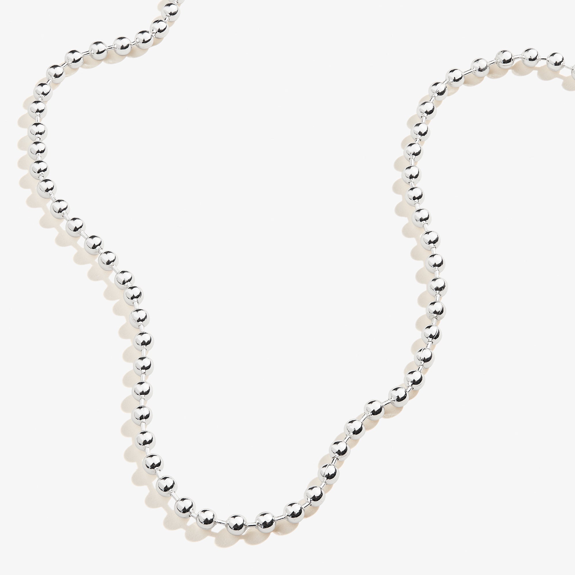 Stylish Silver Ball Chain Necklace for Women & Men - Perfect for Layering, Gifts & Everyday Wear
