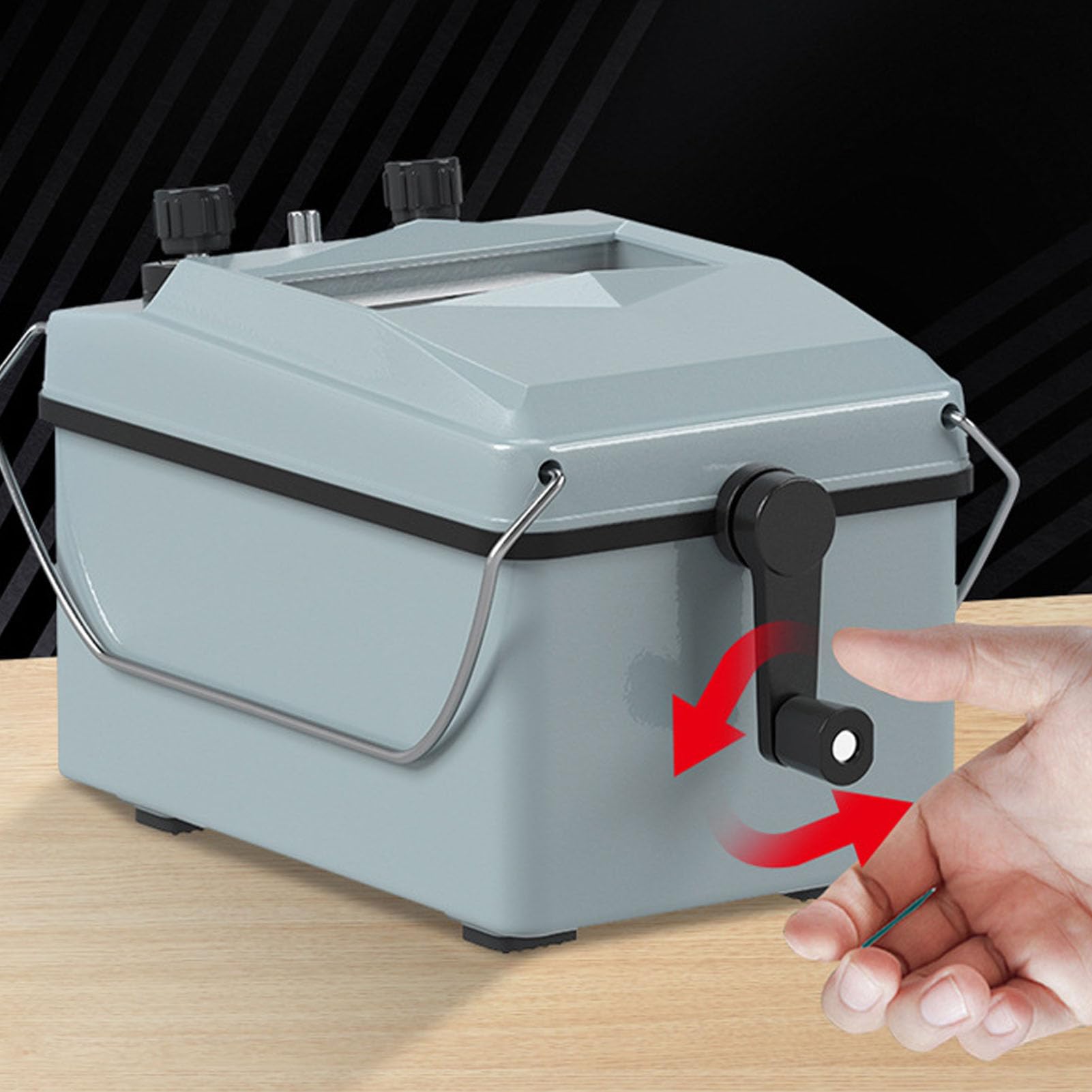 2500V Insulation Resistance Tester - Hand Crank Megohmmeter with Aluminum Case for Electrical Safety Testing - Perfect for Industrial, Home & DIY Electrical Maintenance