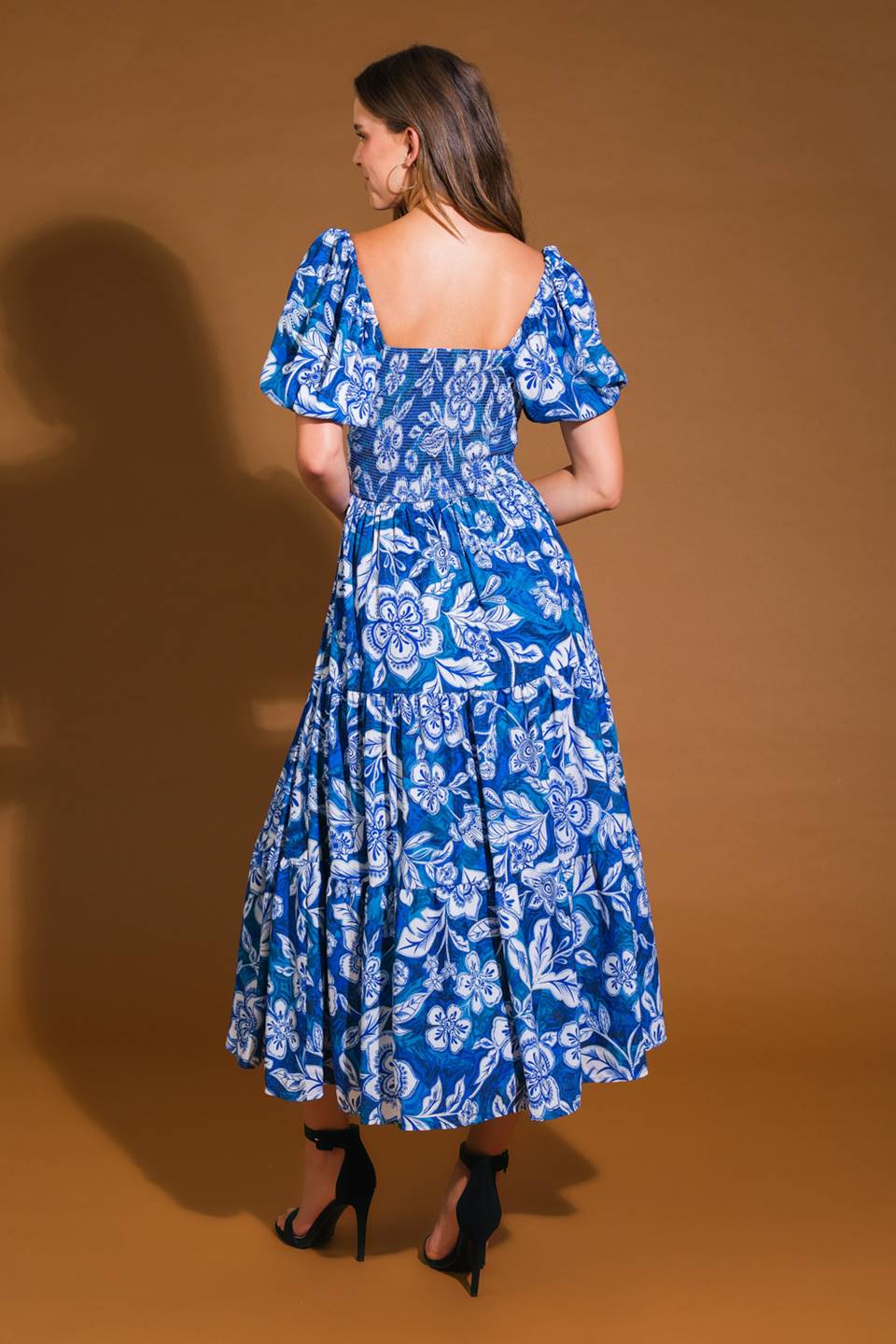 Elegant Woven Midi Dress for Women - Flowy Summer Dress with Pockets - Perfect for Weddings, Parties & Office Wear