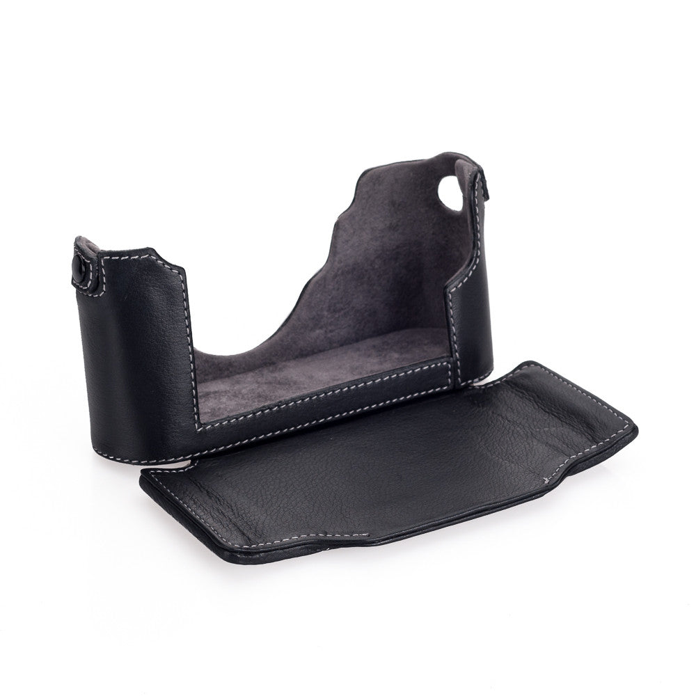Leica Ever Ready Case for M/M-P (Typ 240) Camera - Black Genuine Leather Protective Cover | Perfect for Travel, Street Photography & Everyday Use