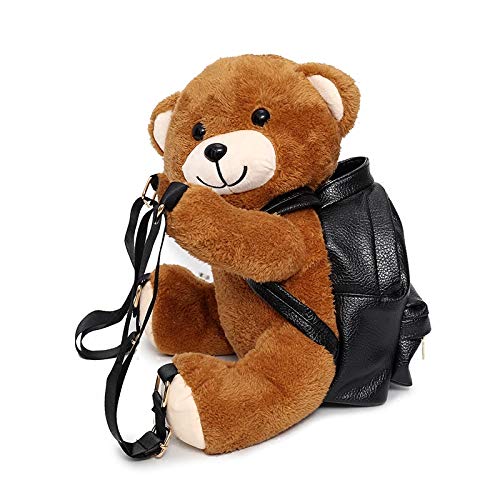 Cute Furry Plush Backpack for Girls - Kawaii Bear Animal Mini Fuzzy Backpack, Soft Fluffy Teddy Bear Backpack for School, Travel & Cosplay | Perfect Gift for Kids & Teens
