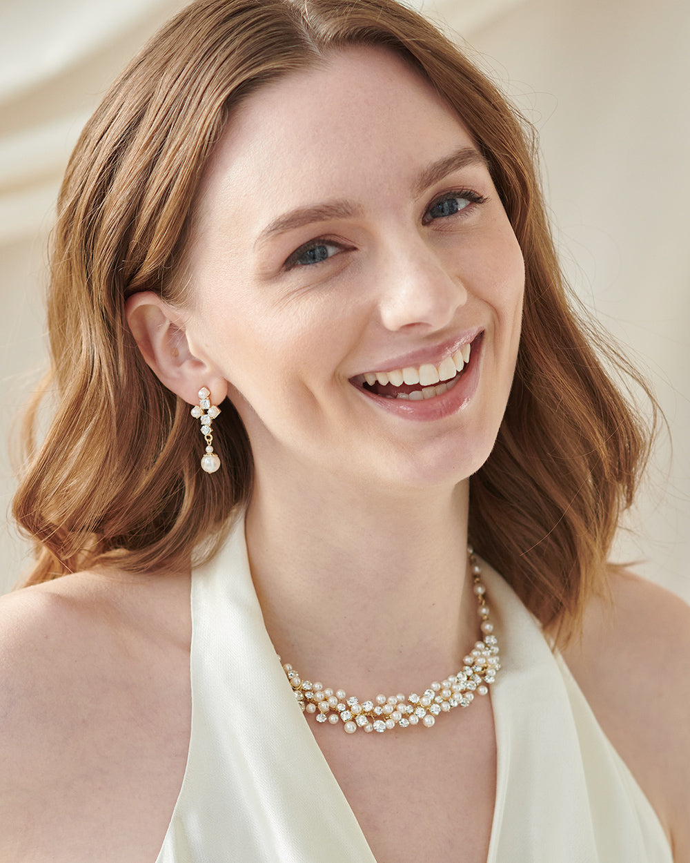 Caroline Pearl Jewelry Set - Elegant Pearl Necklace & Earrings for Women | Perfect for Weddings, Parties & Special Occasions