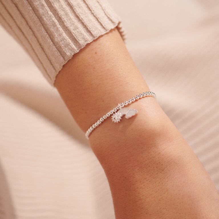 Joma Jewellery Bracelet - 'Whatever The Weather, We'll Get Through It Together' Inspirational Friendship Bracelet - Perfect Gift for Best Friends, Sisters & Loved Ones (Great for Birthdays, Anniversaries & Everyday Encouragement)